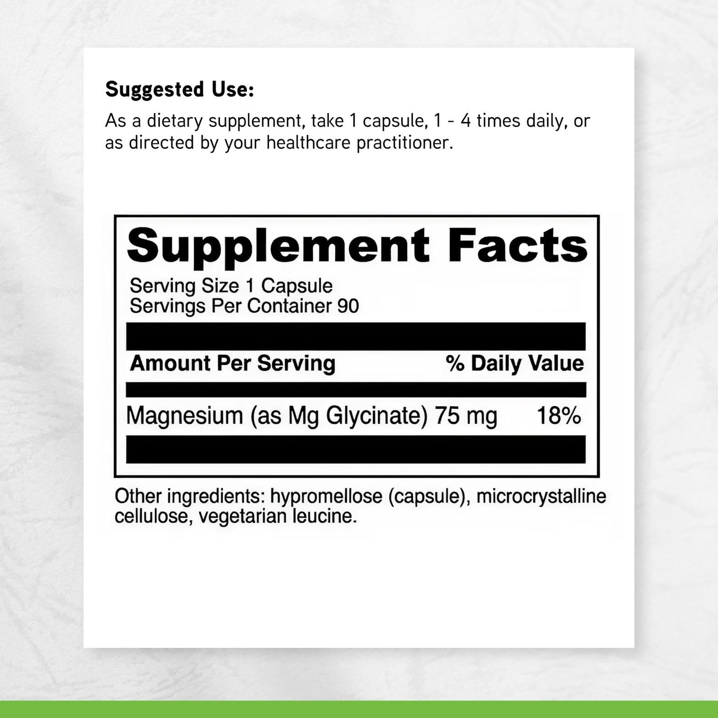 DAVINCI Magnesium Glycinate Capsules 90 Count