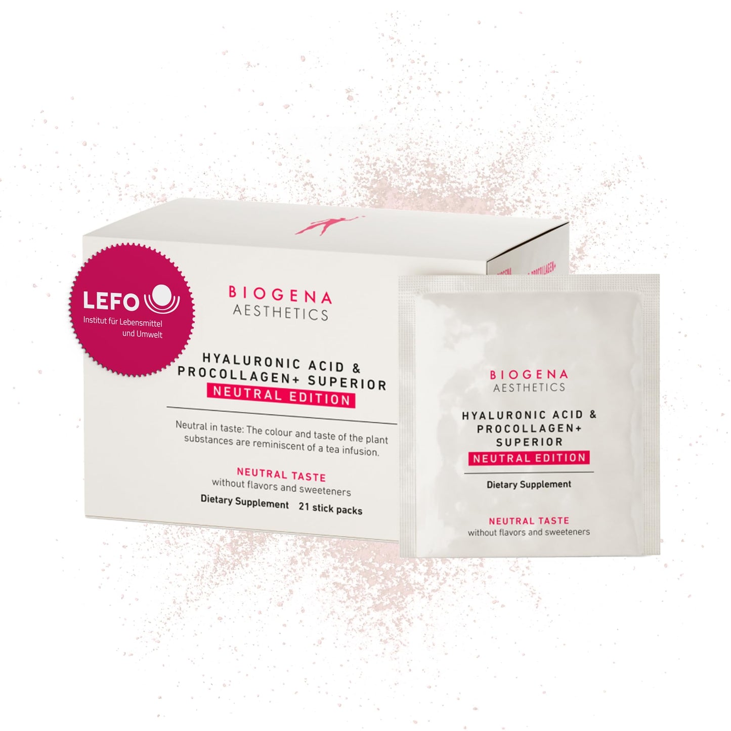 BIOGENA Hyaluronic Acid & ProCollagen+ Superior Collagen Hyaluronic Acid Complex Vegan Peptides Powder, AntiOx Blend, 4.06 oz