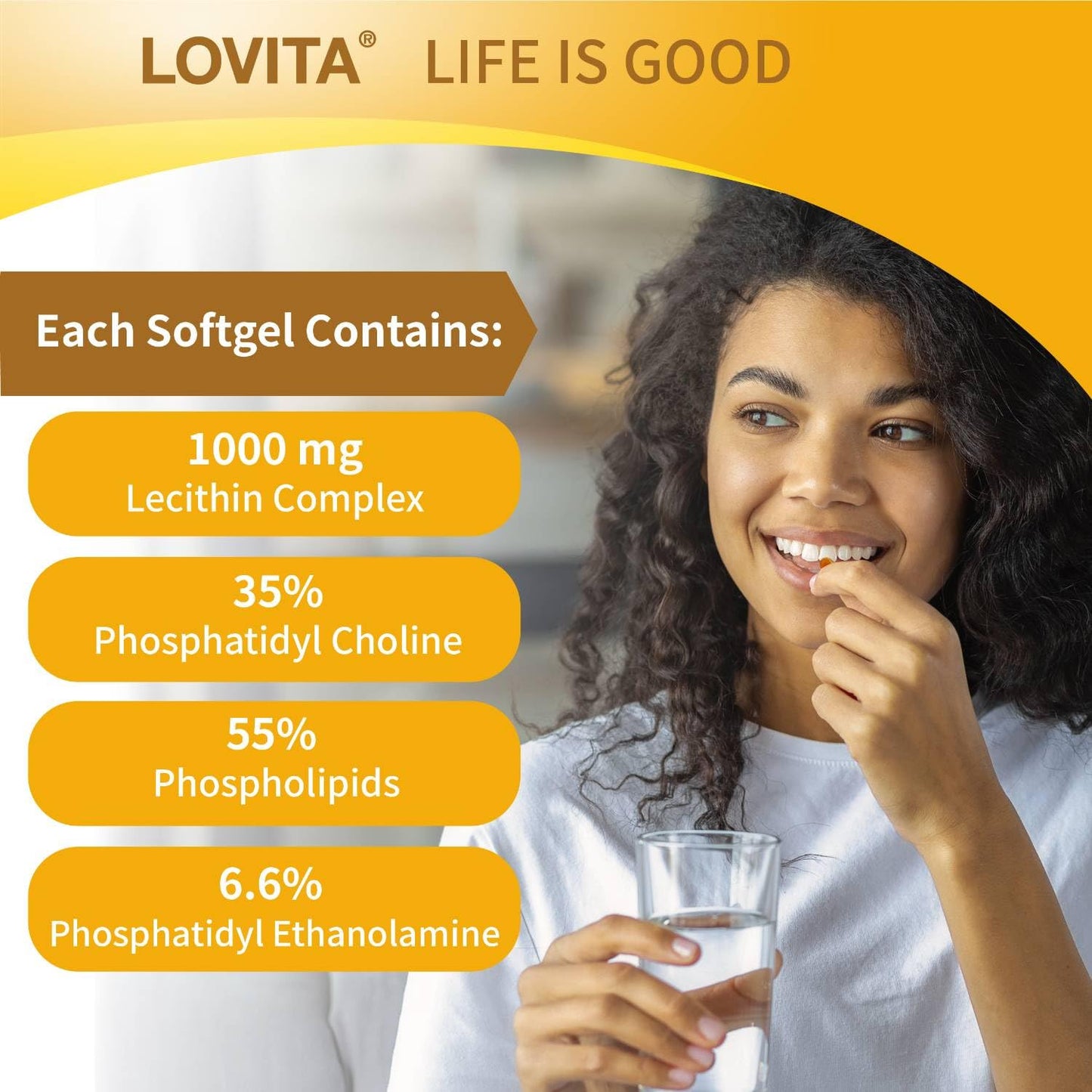 LOVITA Lecithin Softgels 60 Count