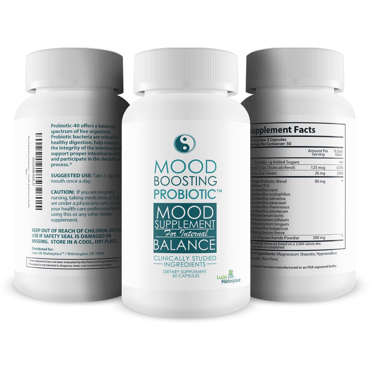 JOGRO Mood Boosting Probiotic Mood Supplement Capsule, 1 Count