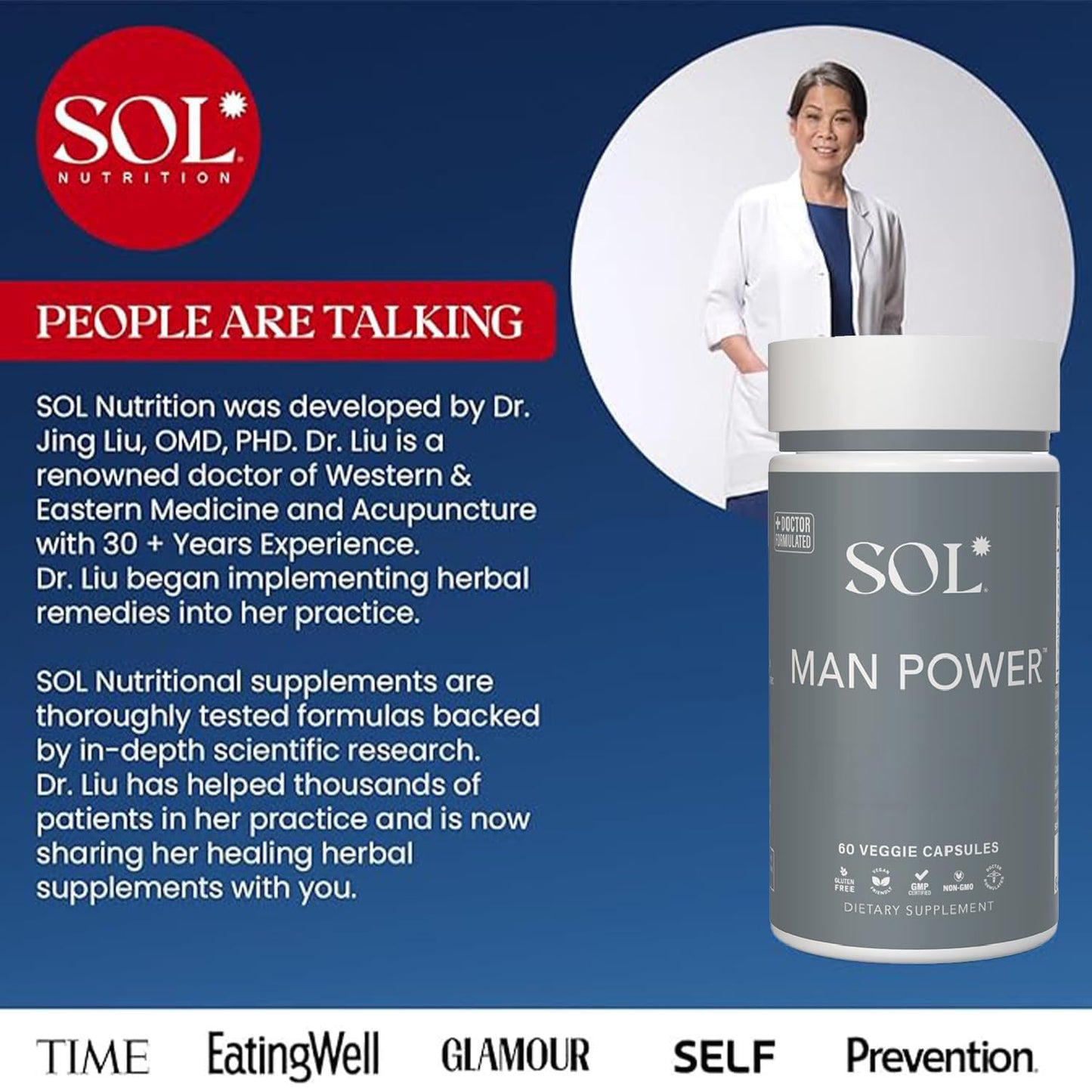 Sol Nutrition Man Power Capsule 60 Count