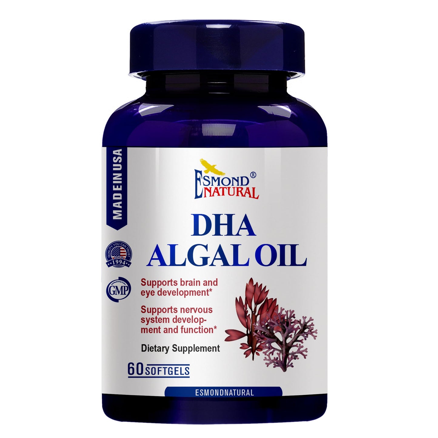 Esmond Natural DHA Algal Oil Softgels 60