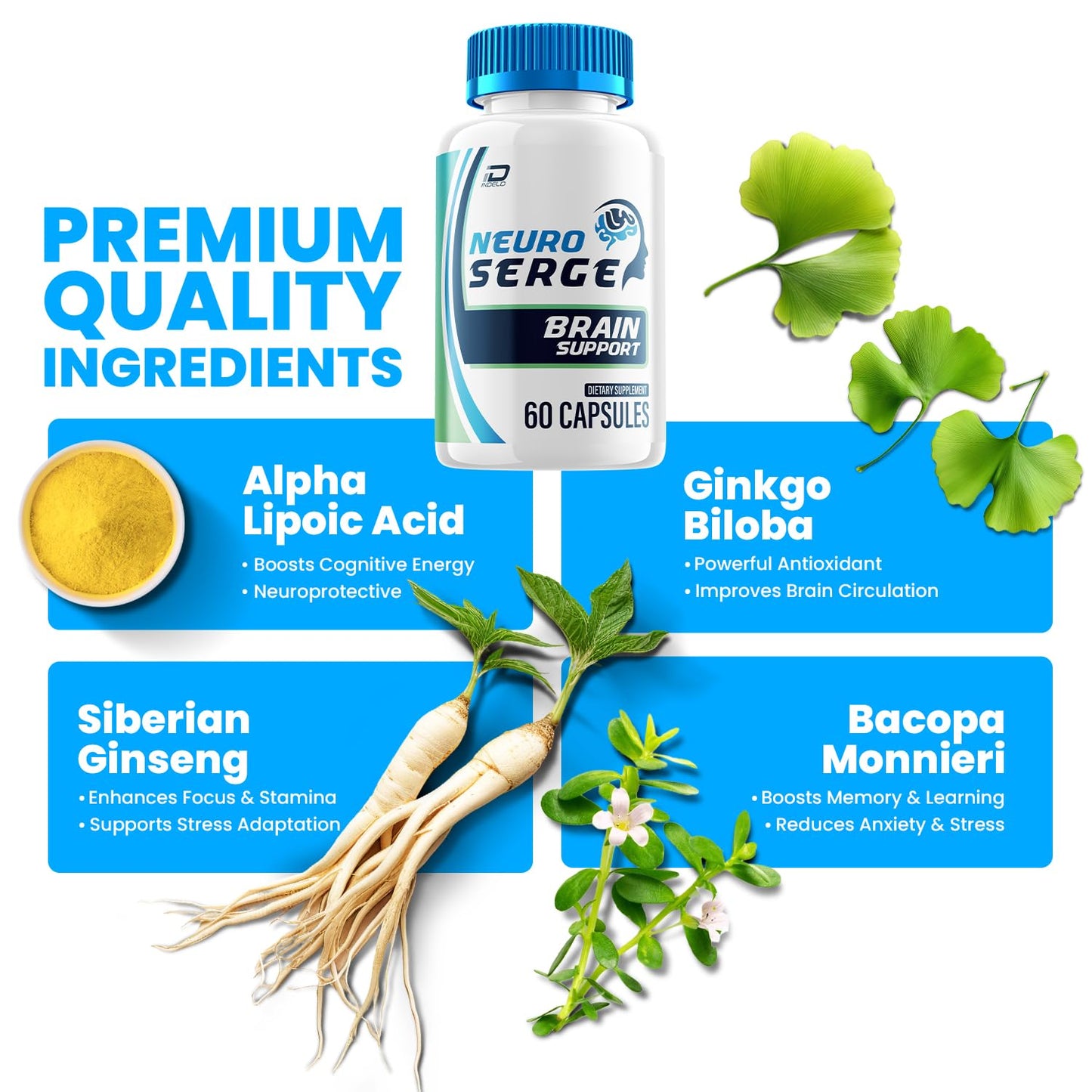 Indelo Neuro Serge Advanced Formula Capsules 300 Capsules