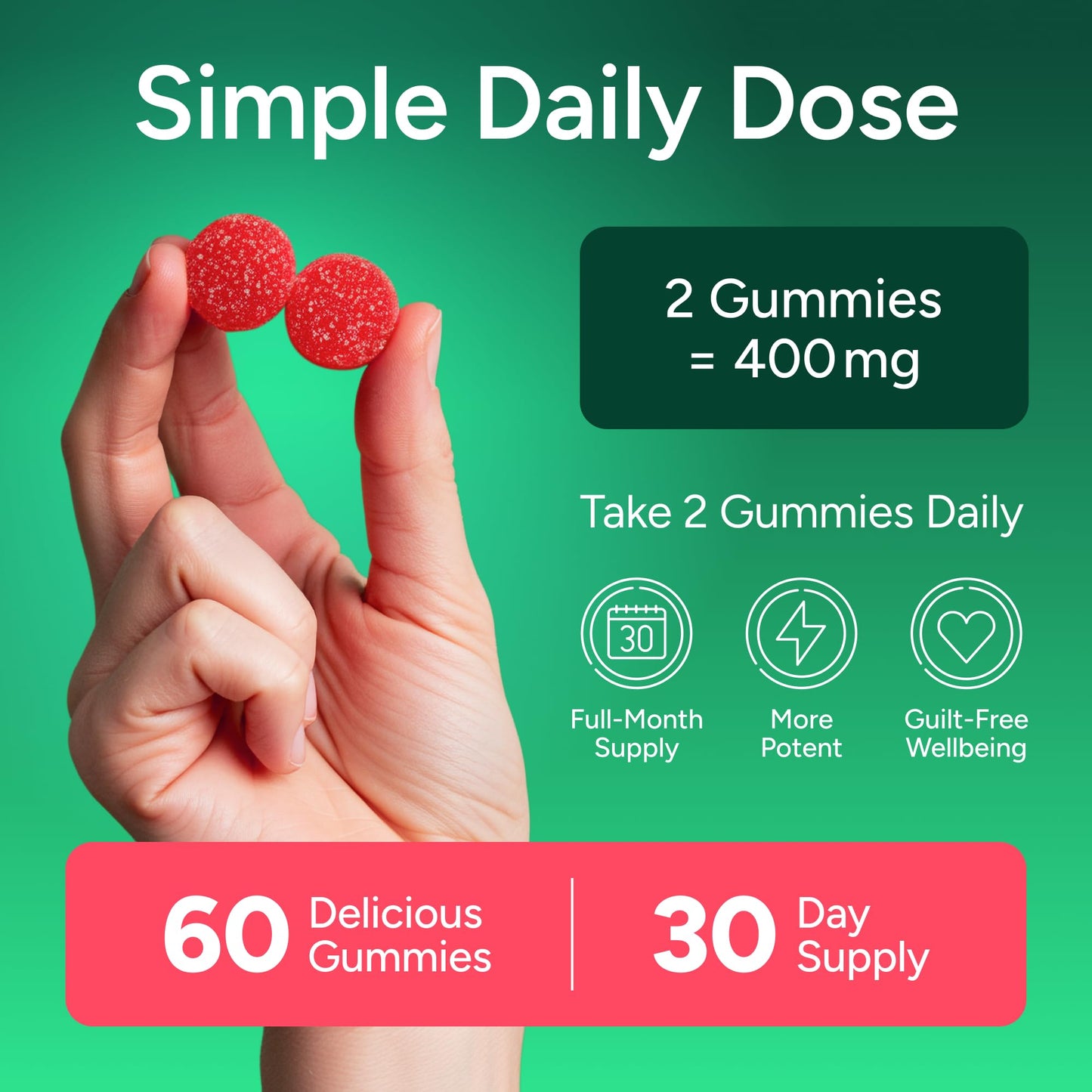Purify Life GLP-1 Support Berberine Gummies, 60 Count