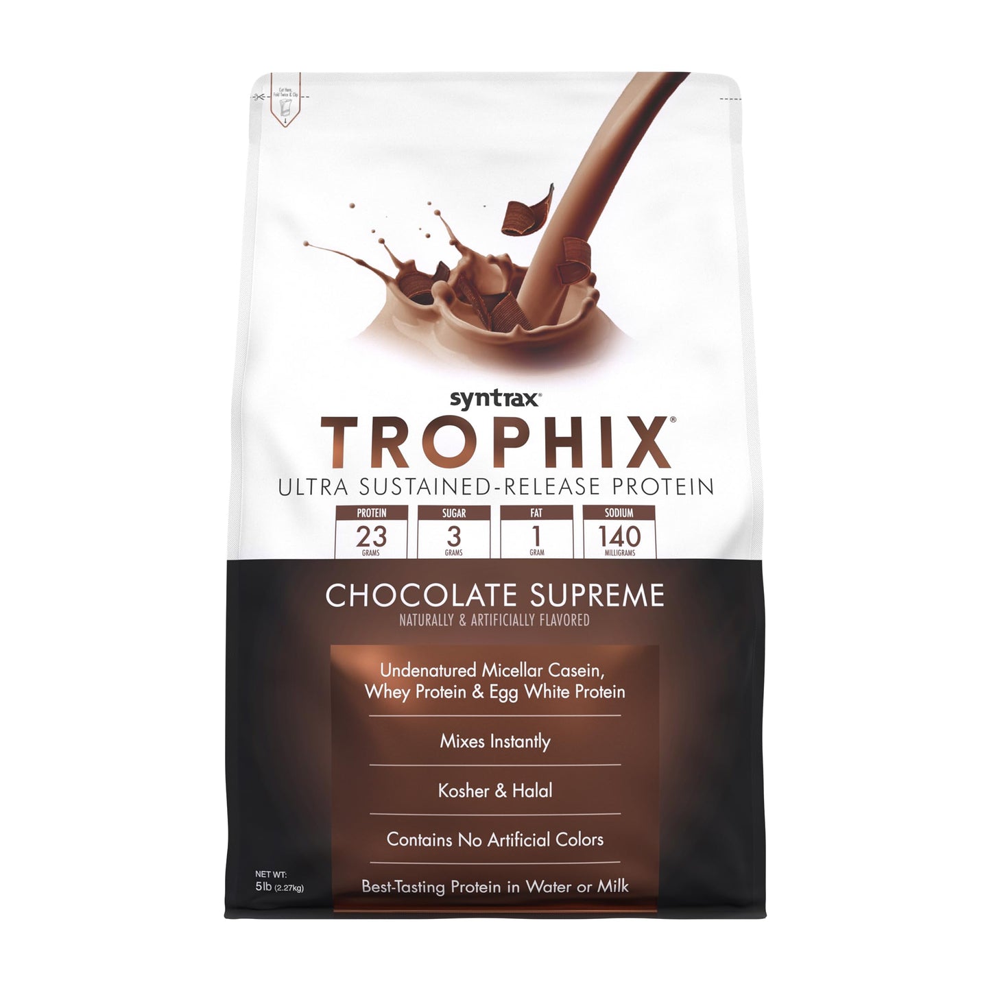 Syntrax Trophix Ultra Sustained-Release Protein Powder Blend, Chocolate Supreme, 80