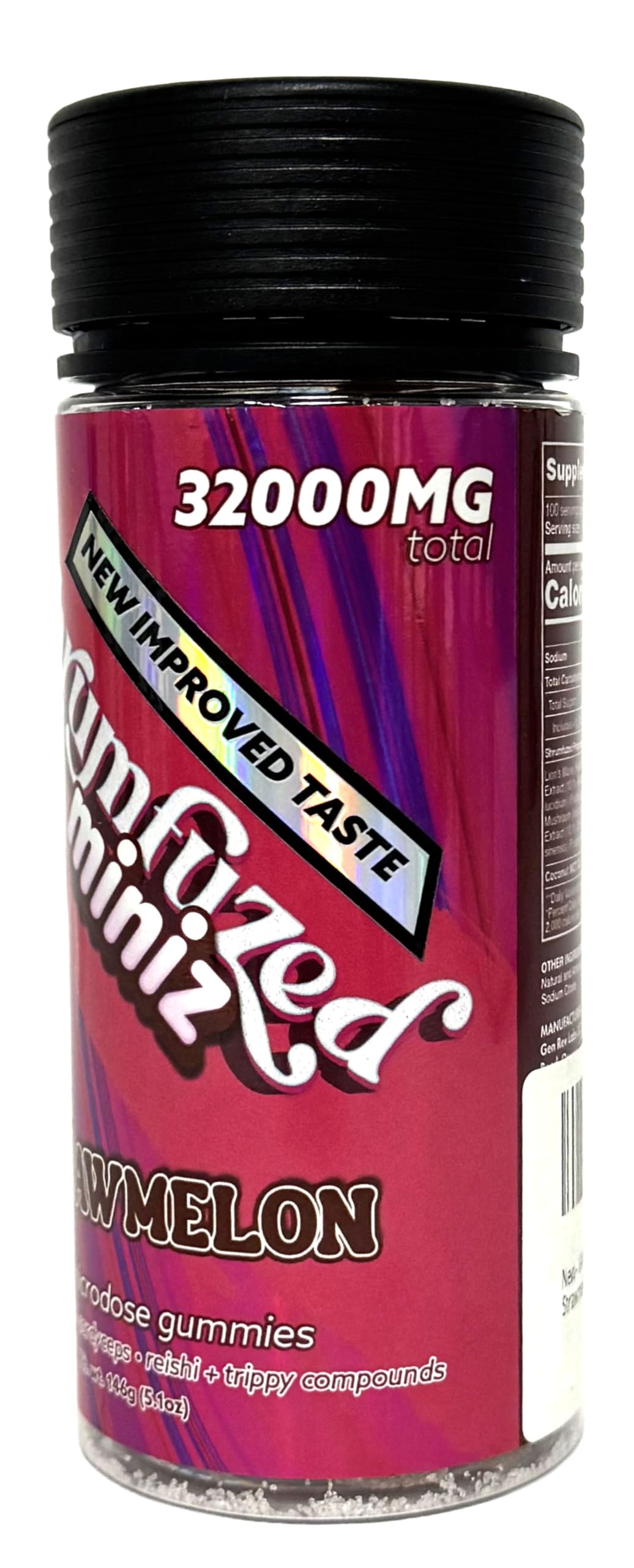 Shrumfuzed Miniz Proprietary Nootropic Mushroom Gummy, 100 Gummies
