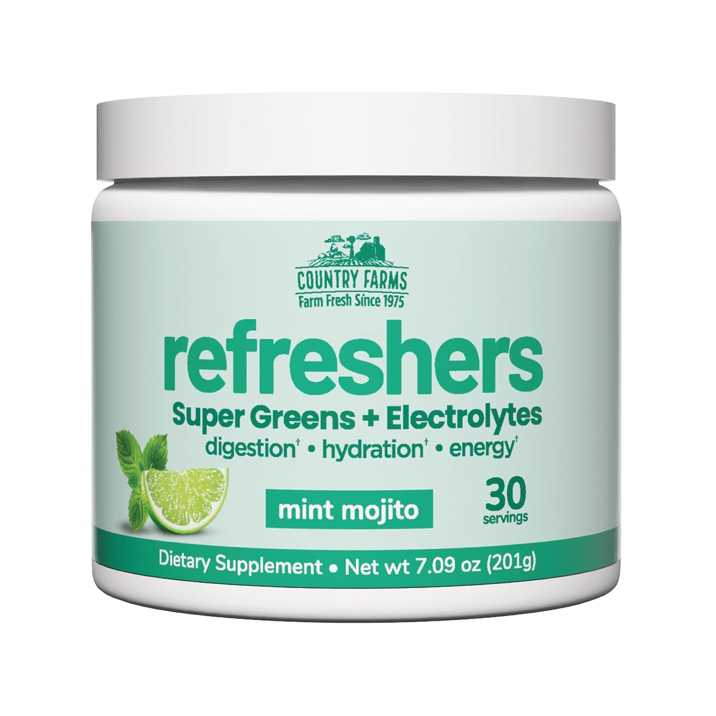 Country Farms Refreshers, Super Greens and Electrolytes Mint Mojito Powder 7.09 oz