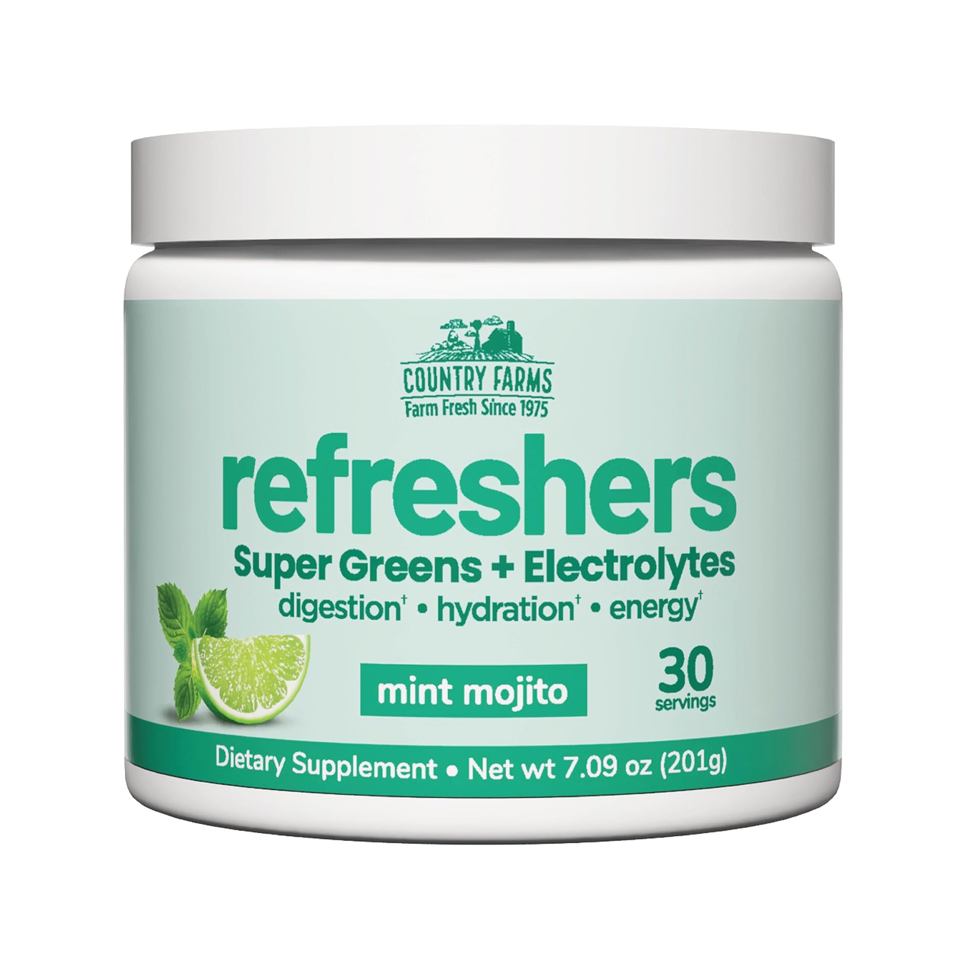 Country Farms Refreshers, Super Greens and Electrolytes Mint Mojito Powder 7.09 oz