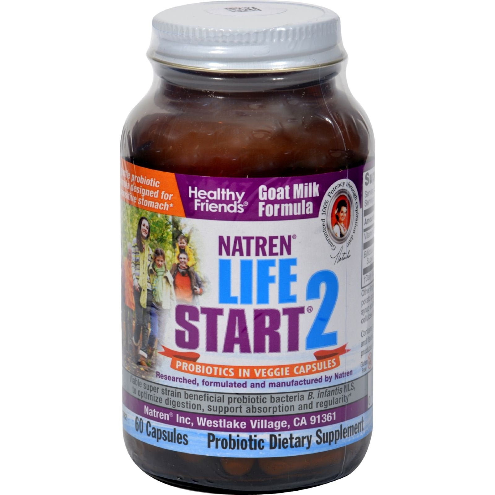 Natren Life Start 2 Probiotics for Adults, 60 Vegetarian Capsules