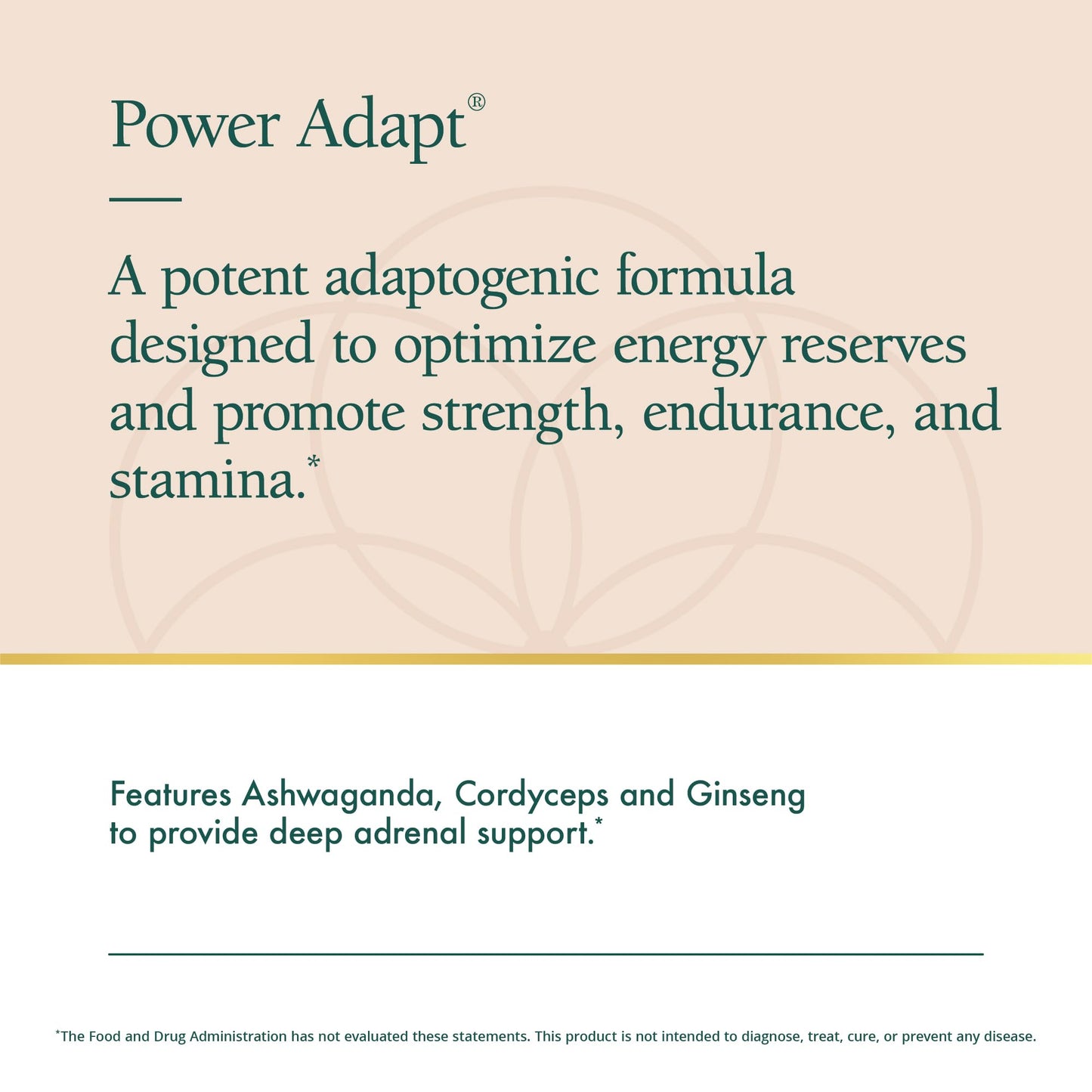 Natura Health Products Power Adapt Supplement Capsules 60 Count