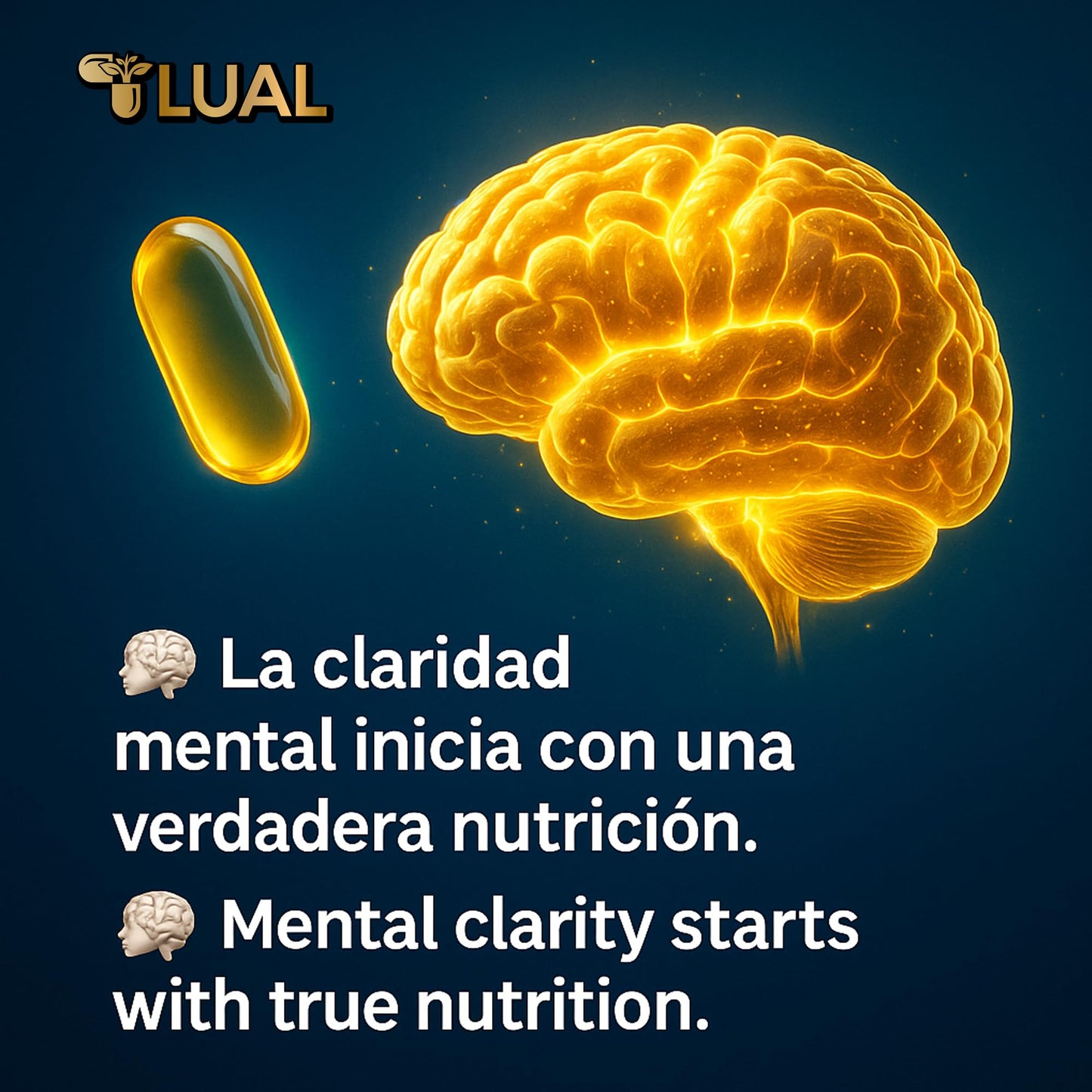 LUAL Omega-3 Fish Oil 2000mg with Vitamin D3 1,000 IU Softgels, 120 Count