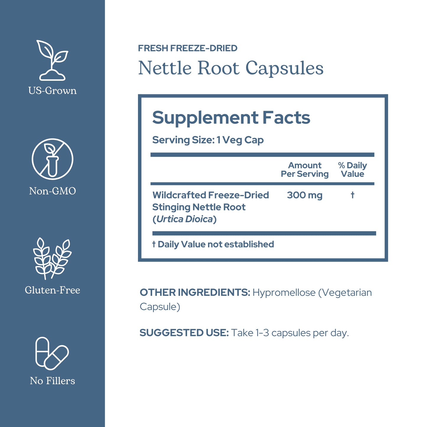 Eclectic Institute Nettle Root Capsules 90 Capsules