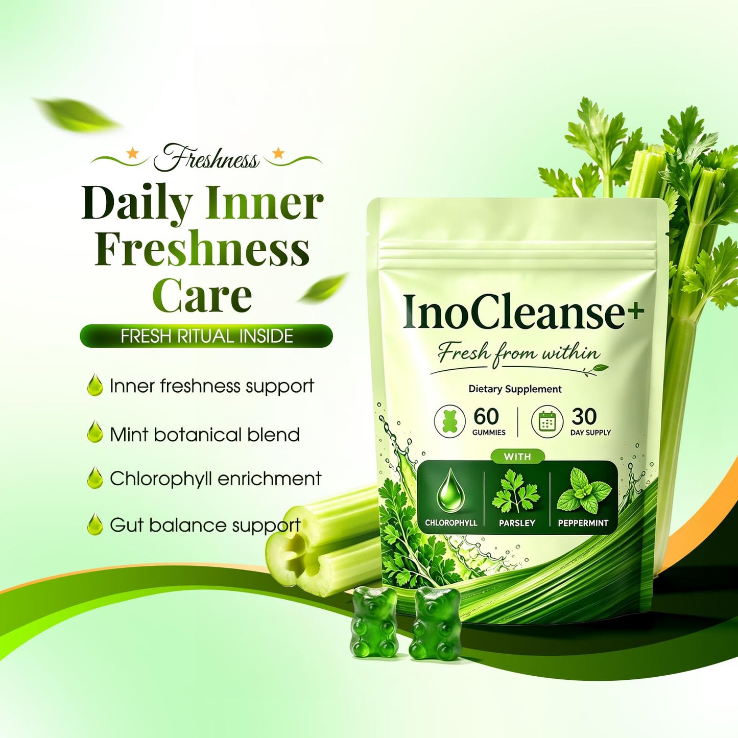 Osdywer InoCleanse+ Fresh Breath & Body 60 Gummies