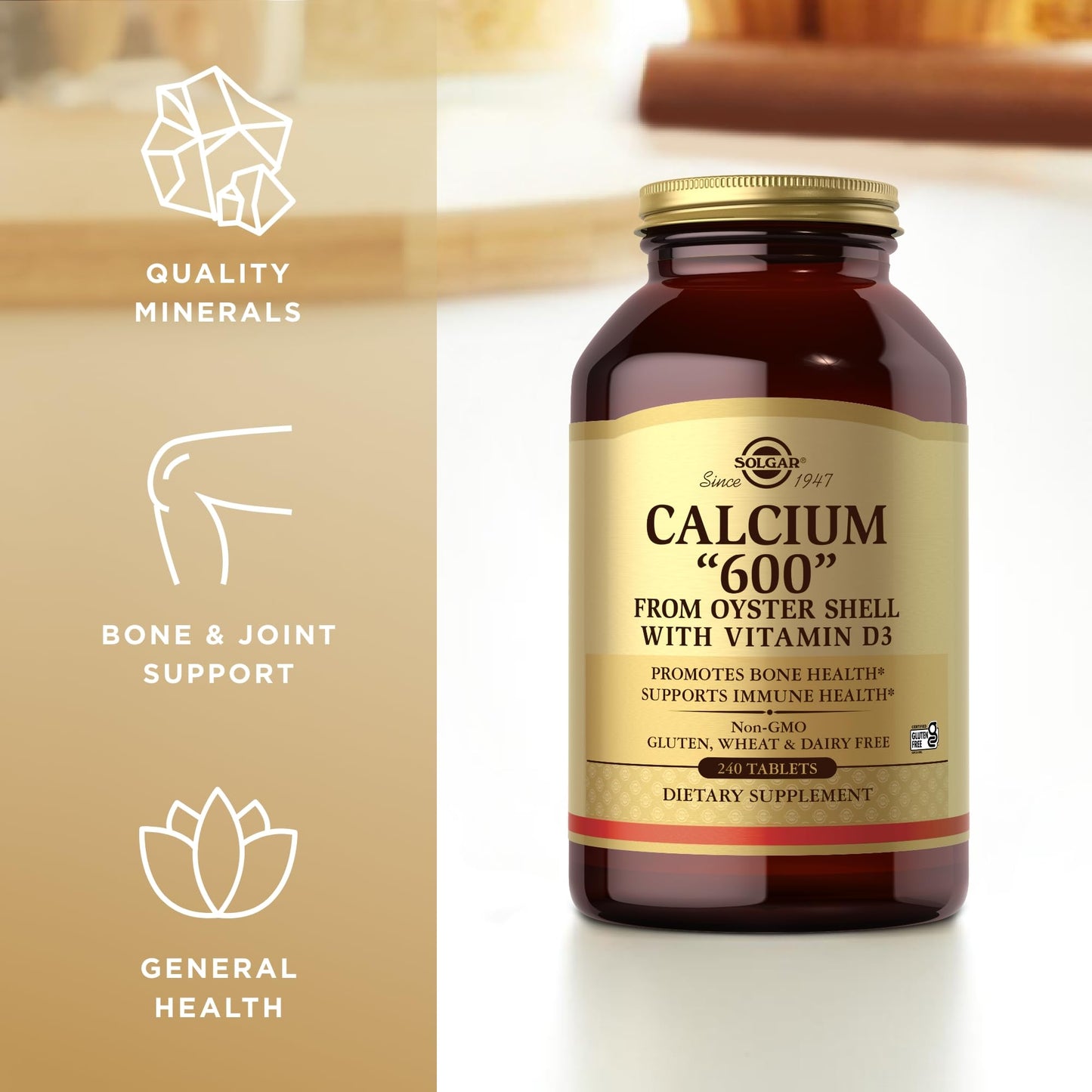 Solgar Calcium 600 Tablets, 480 Count