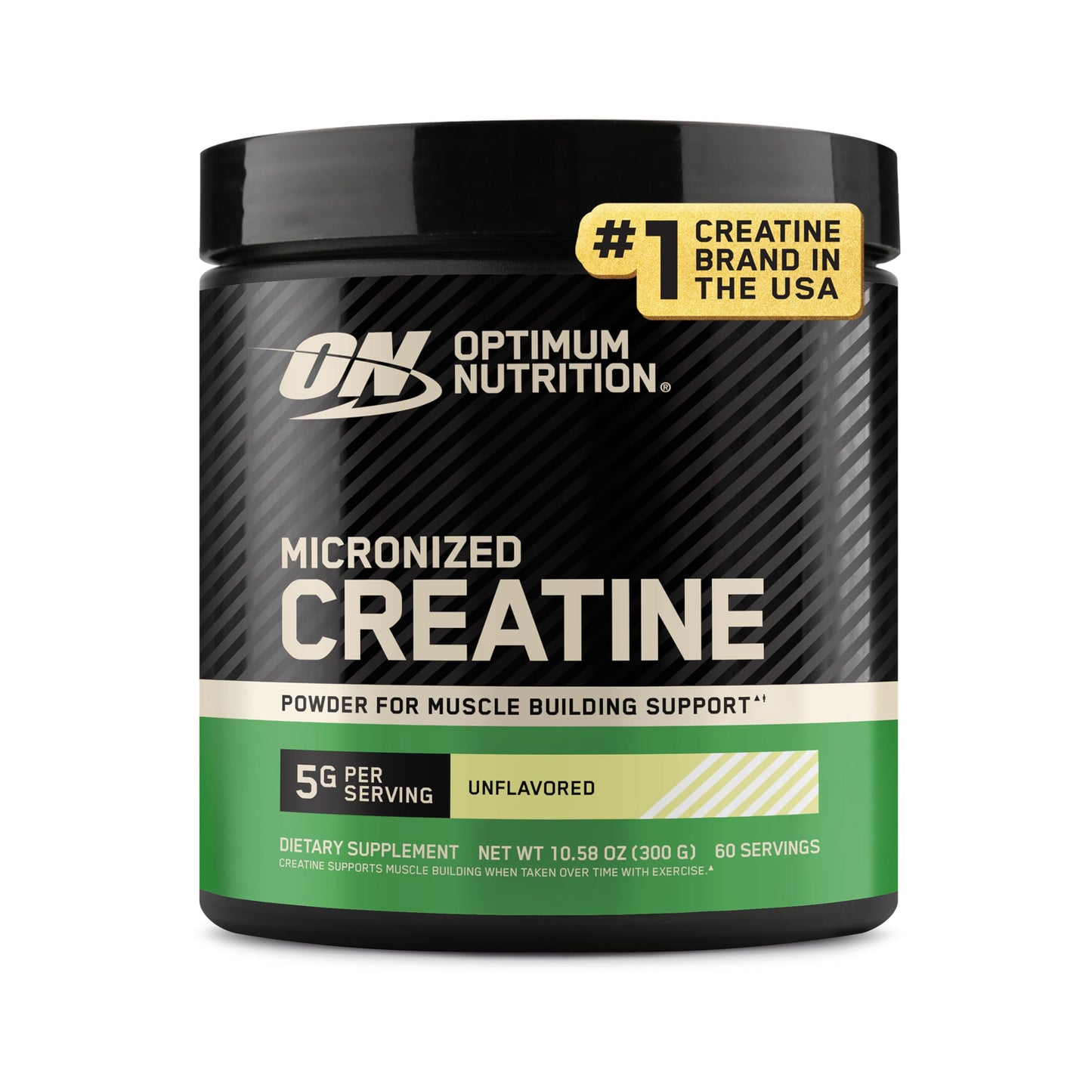 Optimum Nutrition Micronized Creatine Monohydrate Powder, Unflavored, 10.6 oz
