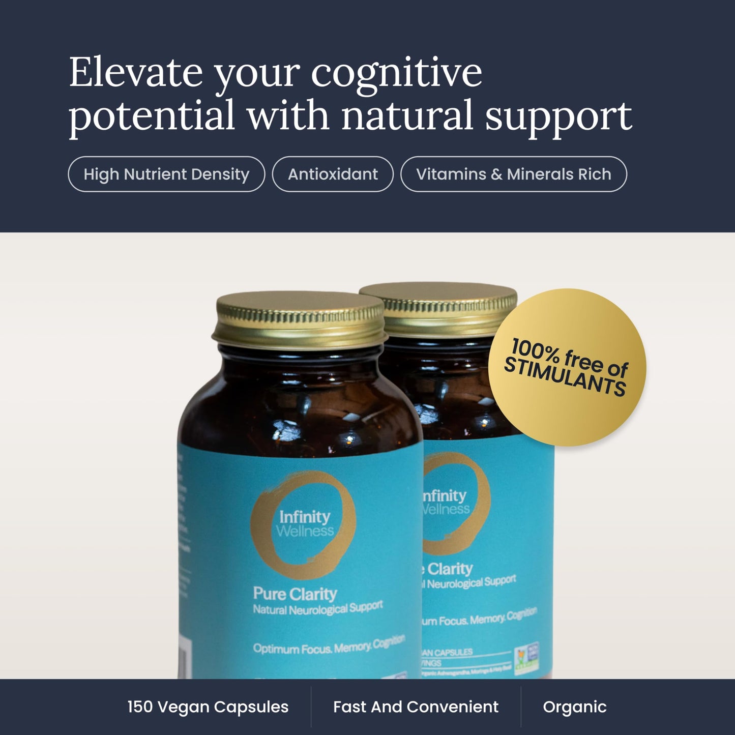 Infinity Greens Memory and Focus Supplement Capsule, 150 Capsules