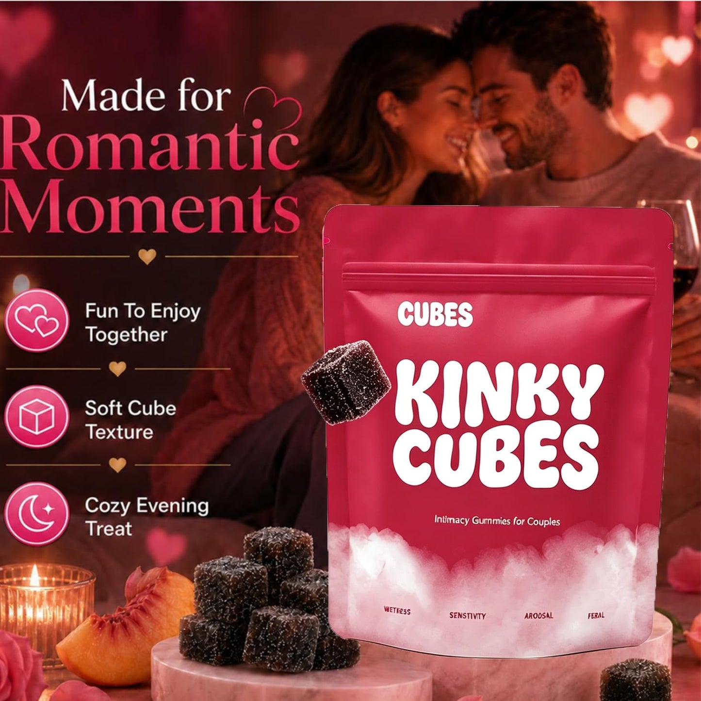 Ella Ola Kids Kinky Cubes Gummies 16 Count