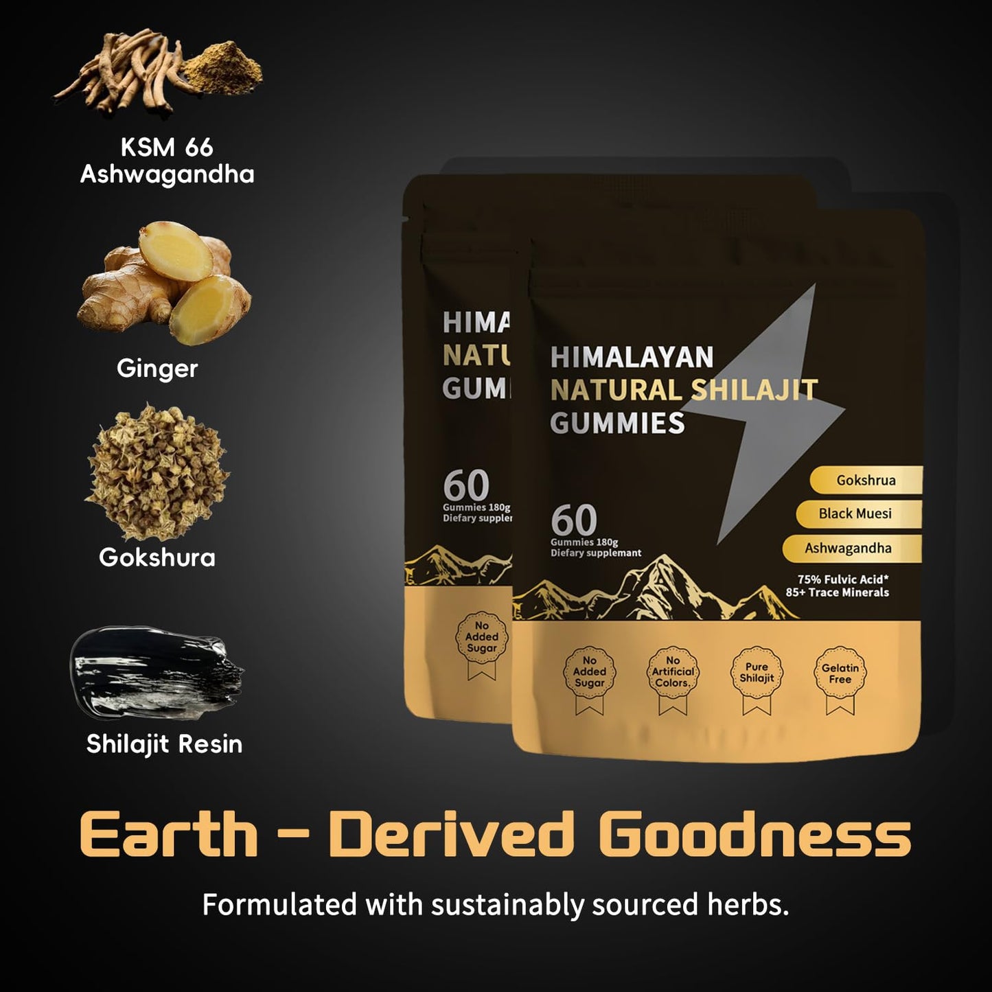 ZYGCDZ Shilajit Gold Capsules, 80 Count
