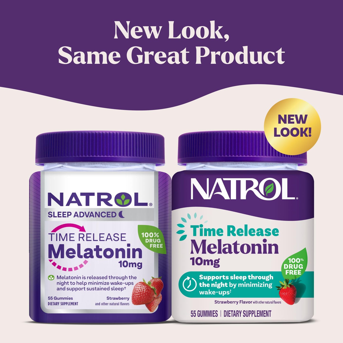 Natrol Melatonin Gummies 10 mg Time Release, 55 Count