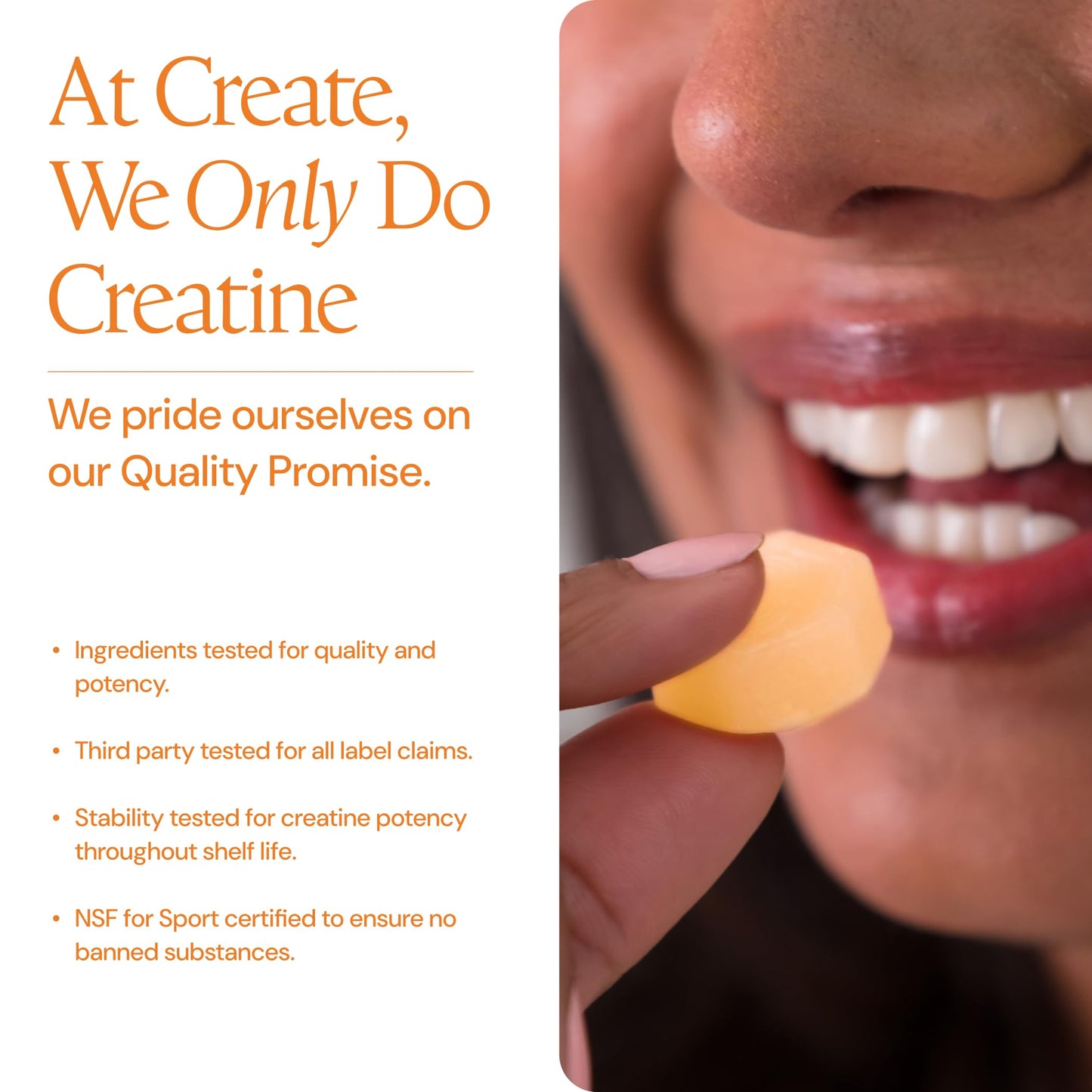 Create Creatine Monohydrate Gummies, 90 Count