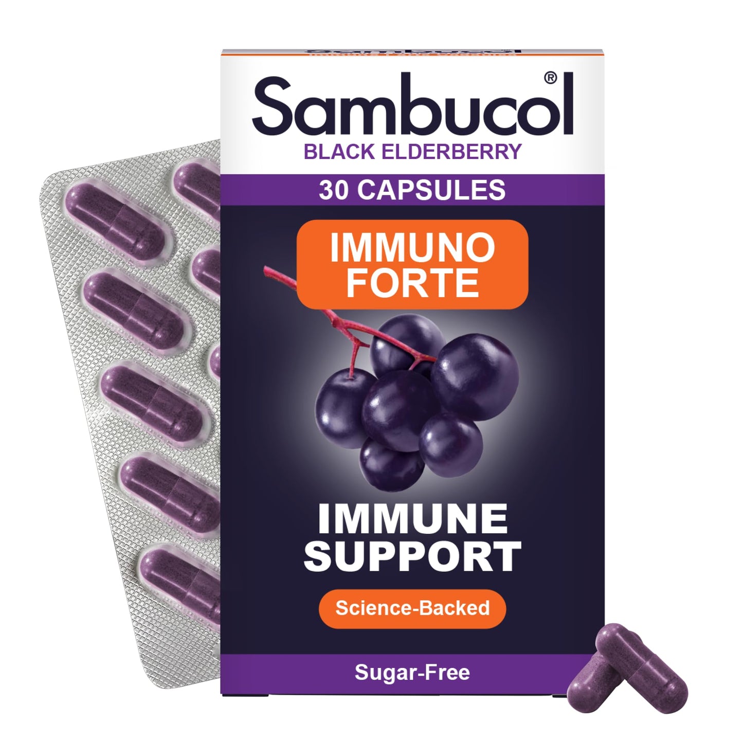 Sambucol Immuno Forte Capsules, 1 Count