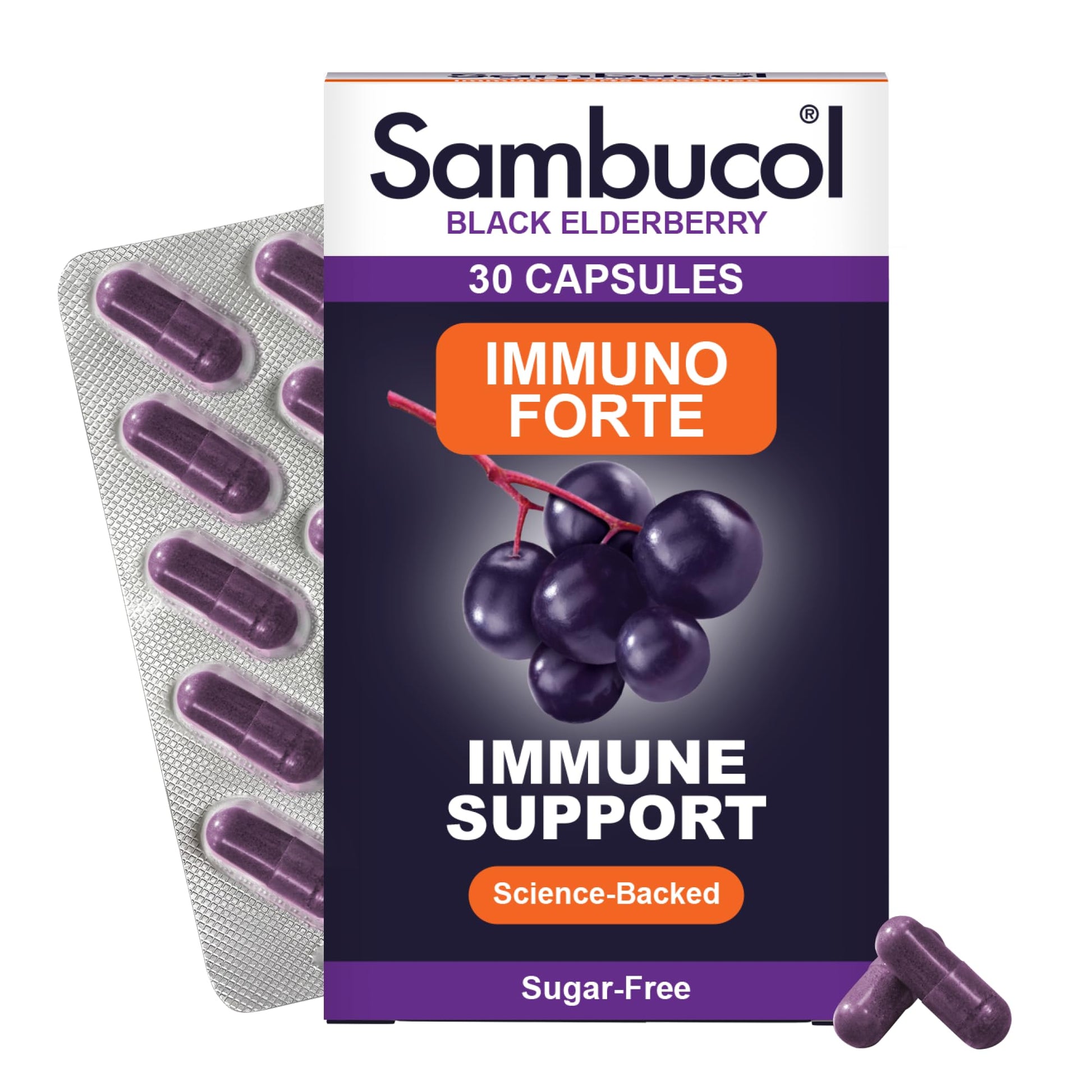 Sambucol Immuno Forte Capsules, 1 Count