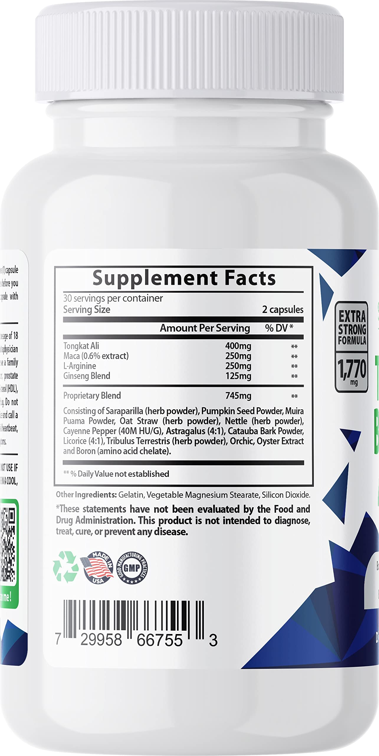 Sundhed Natural Testo Boost Max Capsule 60 Capsules