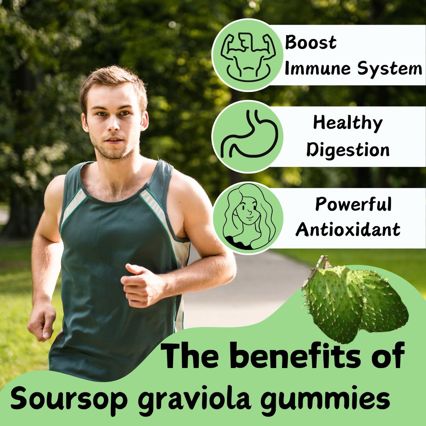 Putaojun Soursop Graviola Gummies 120 Gummies