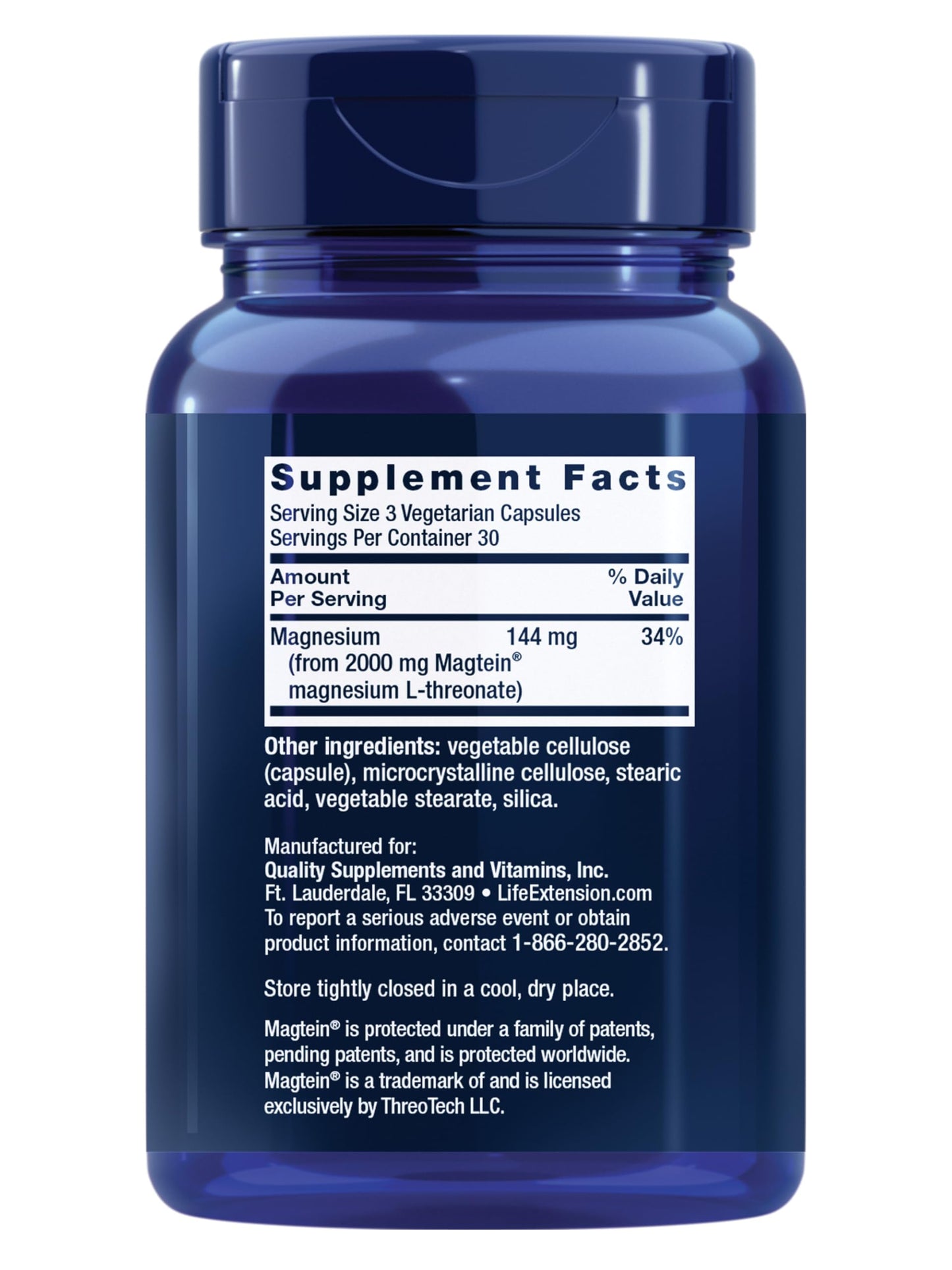 Life Extension Neuro-Mag Magnesium L-Threonate Capsules 90