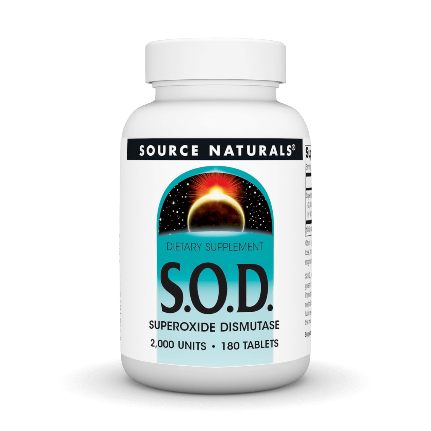Source Naturals S-O-D Superoxide Dismutase 180 Tablets
