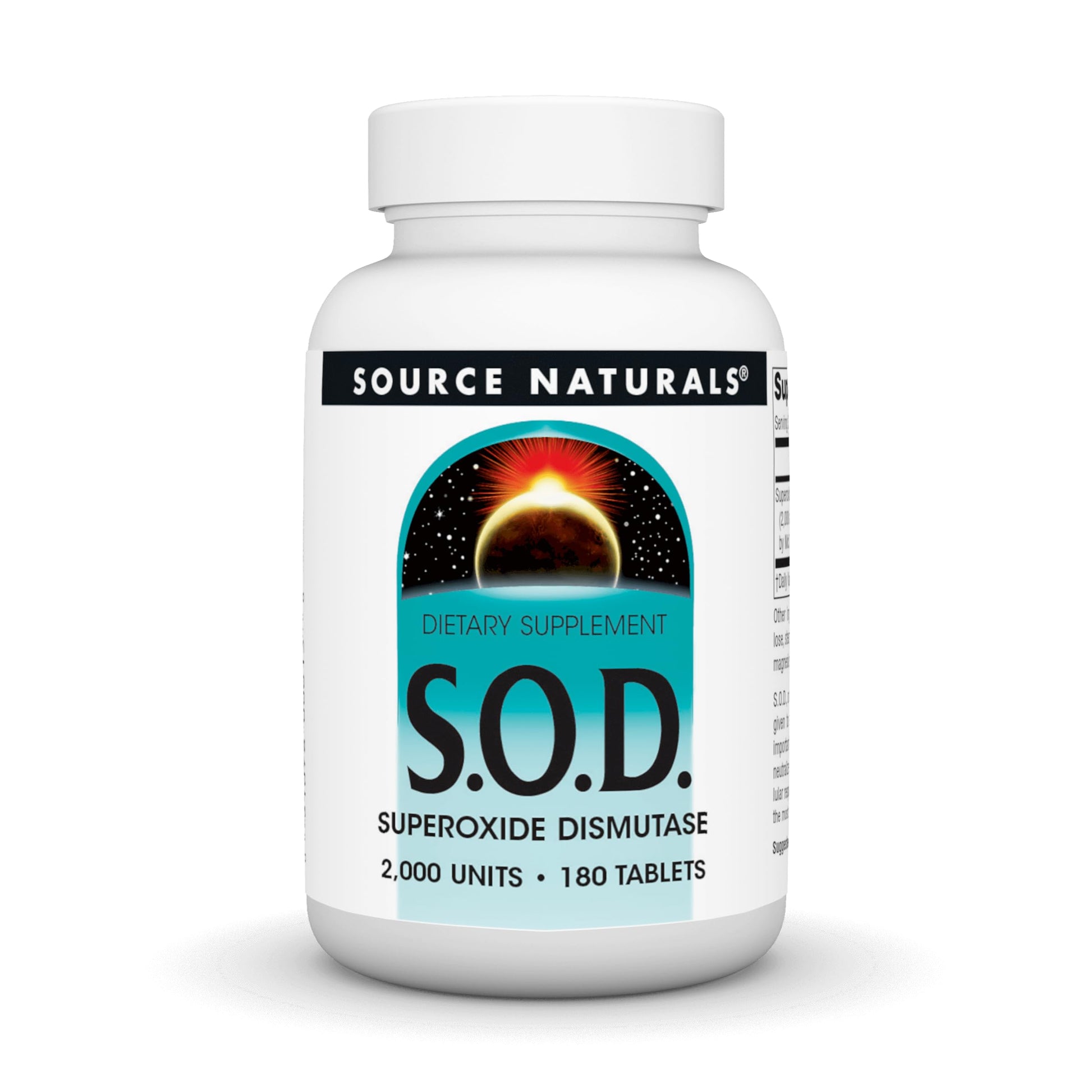 Source Naturals S-O-D Superoxide Dismutase 180 Tablets