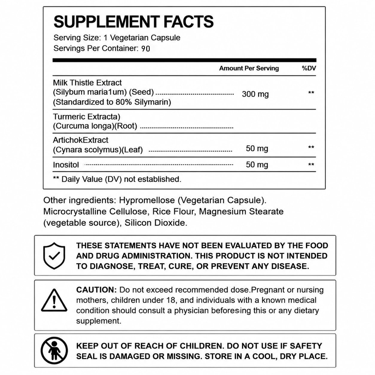 Enerra Health Milk Thistle Capsule 90 Count