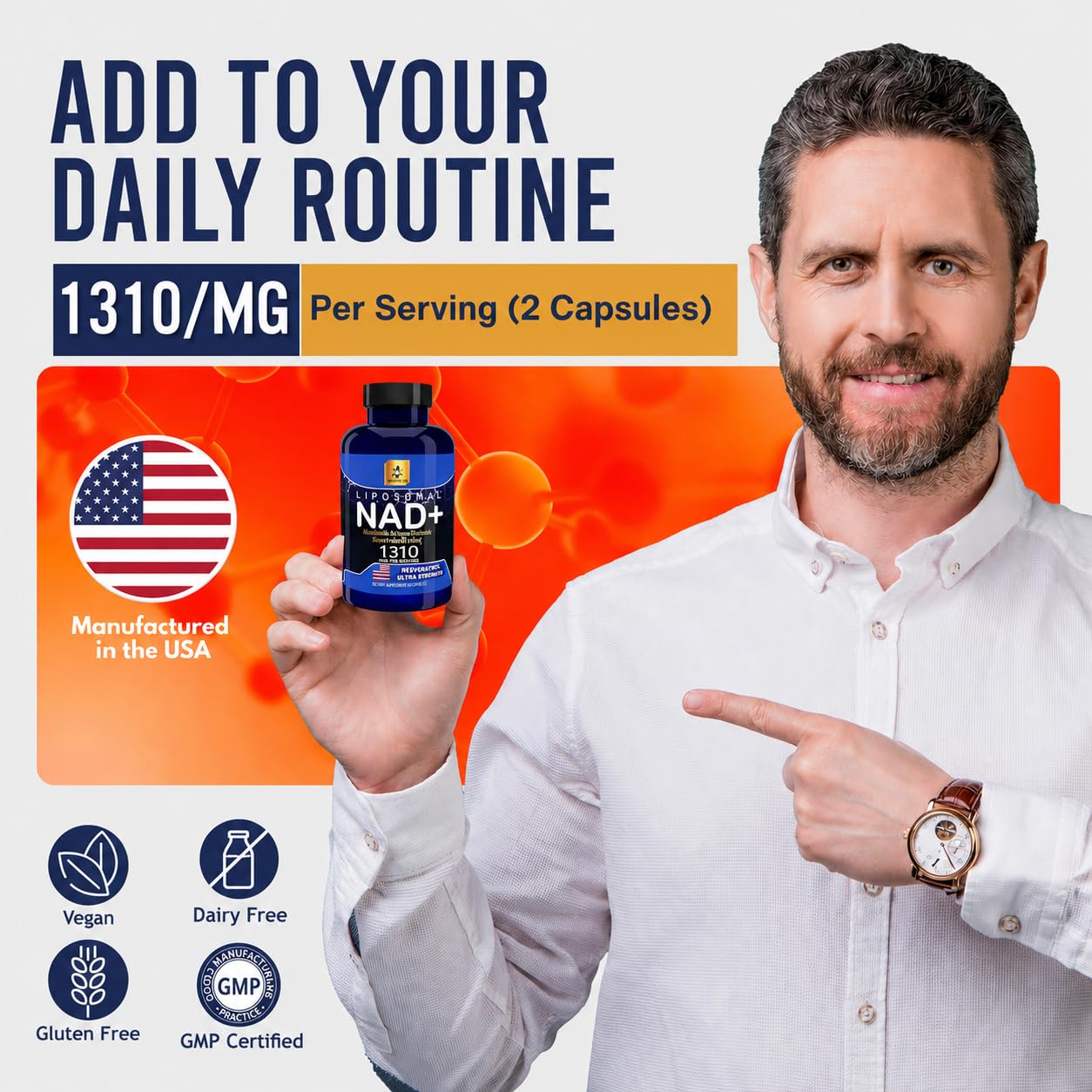 YAM Health Nicotinamide Riboside Formula with Trans-Resveratrol and Niacin (Vitamin B3), Capsule, 240 Capsules