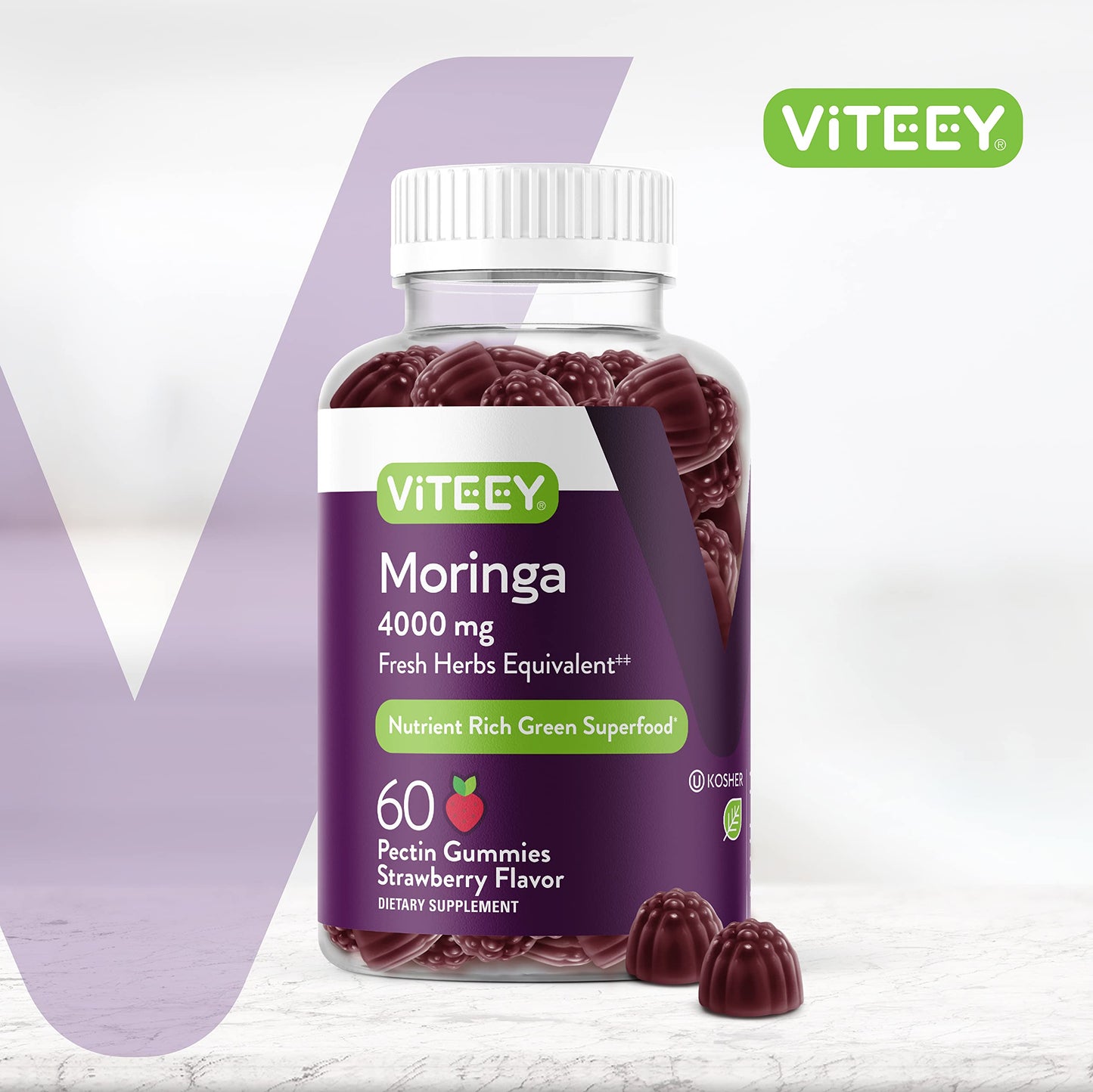 Viteey Moringa Gummies 60 Count