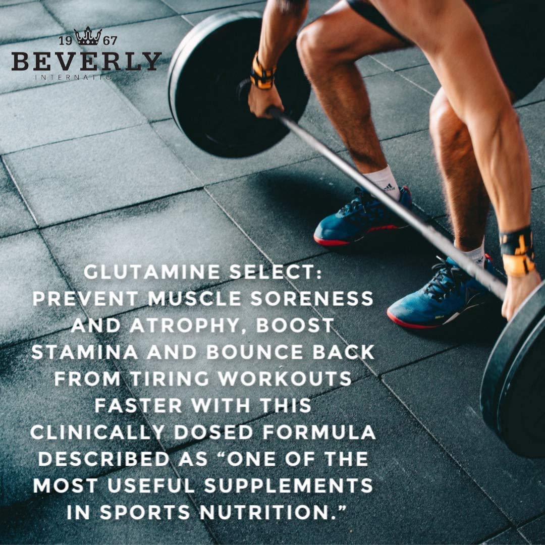 Beverly International Glutamine Select L-Glutamine Powder, 19.8 oz