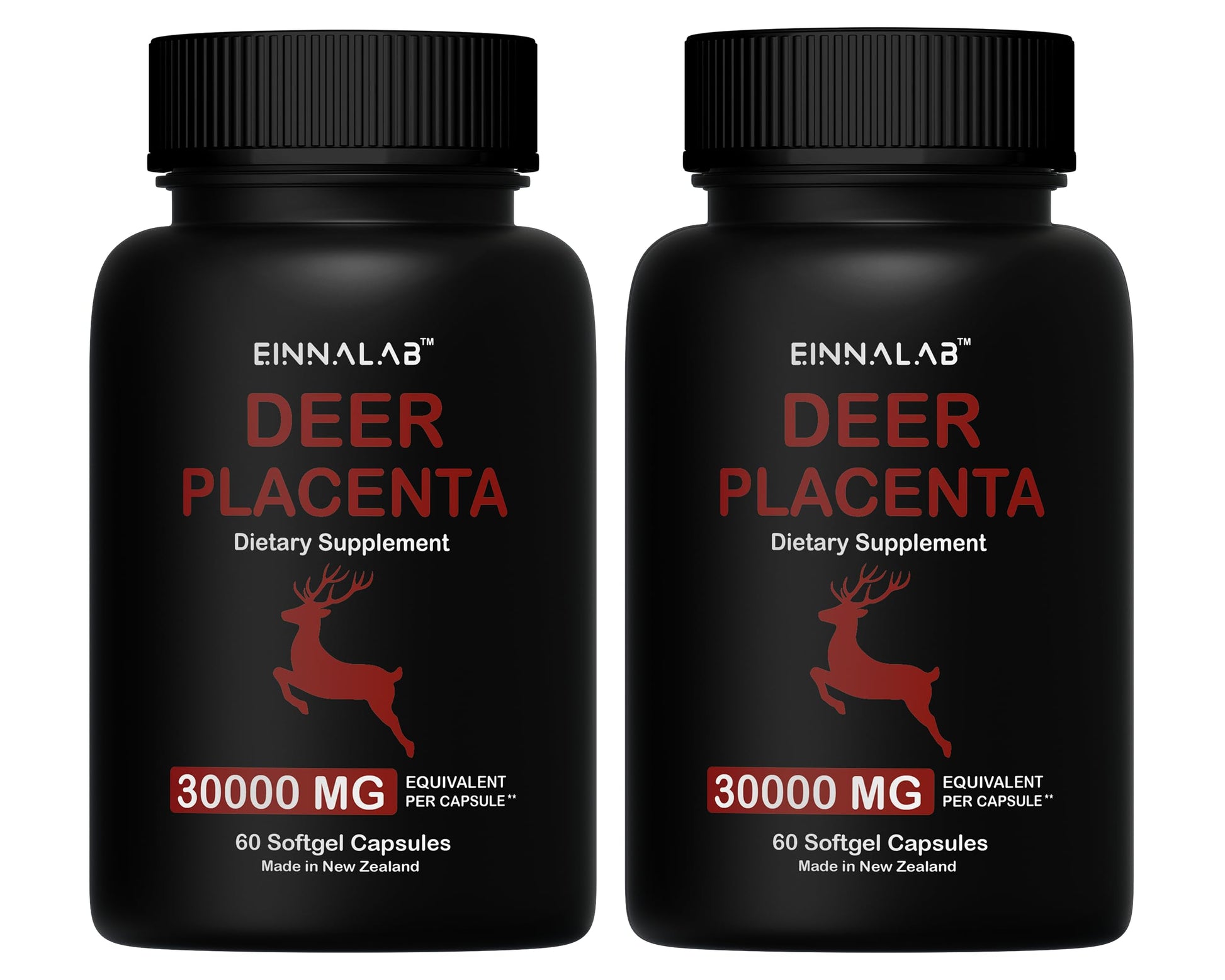 EINNALAB Highest Deer Placenta Supplement Capsules, 60 Capsules
