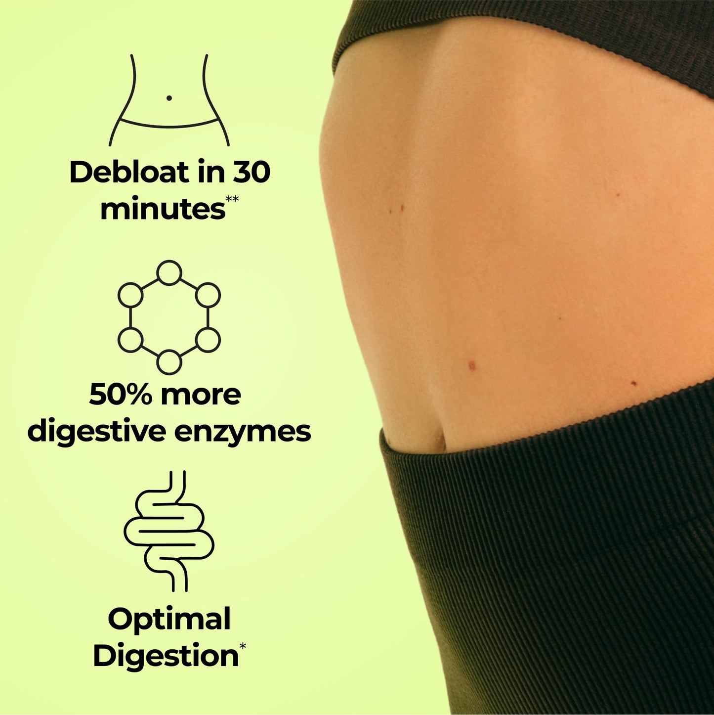HUM Flatter Me Extra Strength Digestive Enzymes 60 Capsules