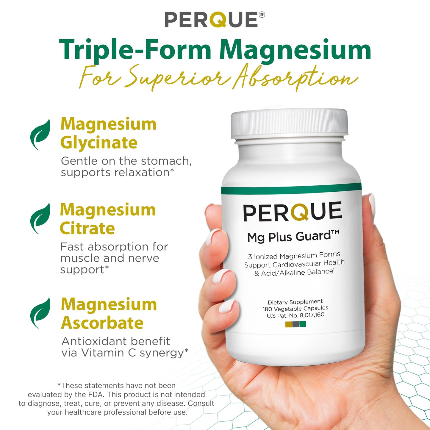 PERQUE Mg Plus Guard Capsule 180 Count
