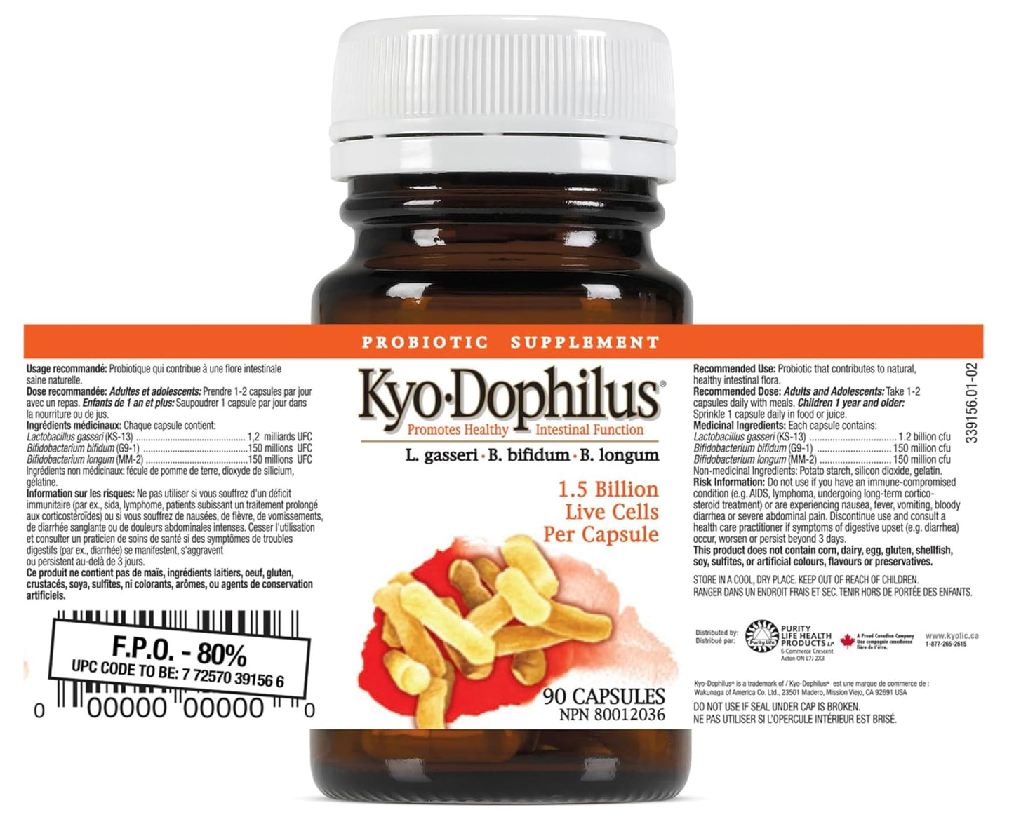 Kyolic Kyo Dophilus Non Dairy 45 Capsules