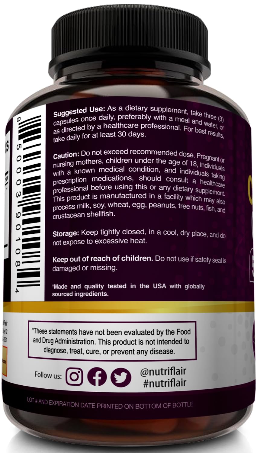 NutriFlair Multi Collagen Peptides 2250mg 180 Capsules