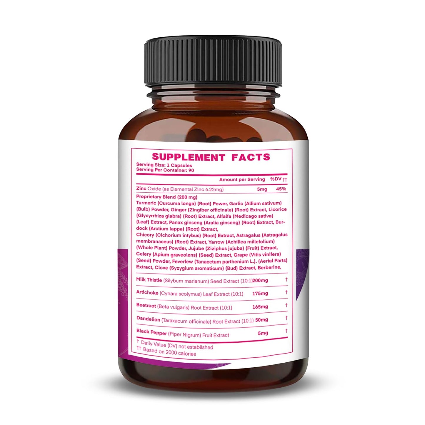Nootrilabs Naturals Milk Thistle NAC Beetroot Artichoke Dandelion Liver Health Support Detox & Antioxidant, 90 Vegan Capsules