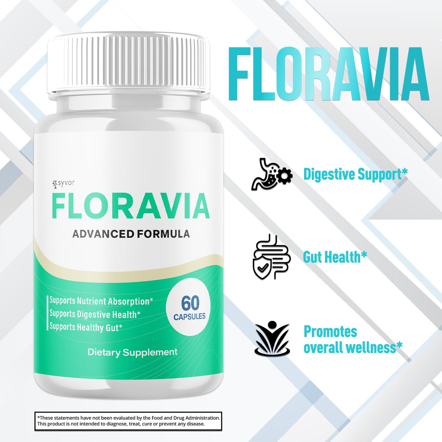 Syvor Floravia Probiotic Capsules, 180 Capsules