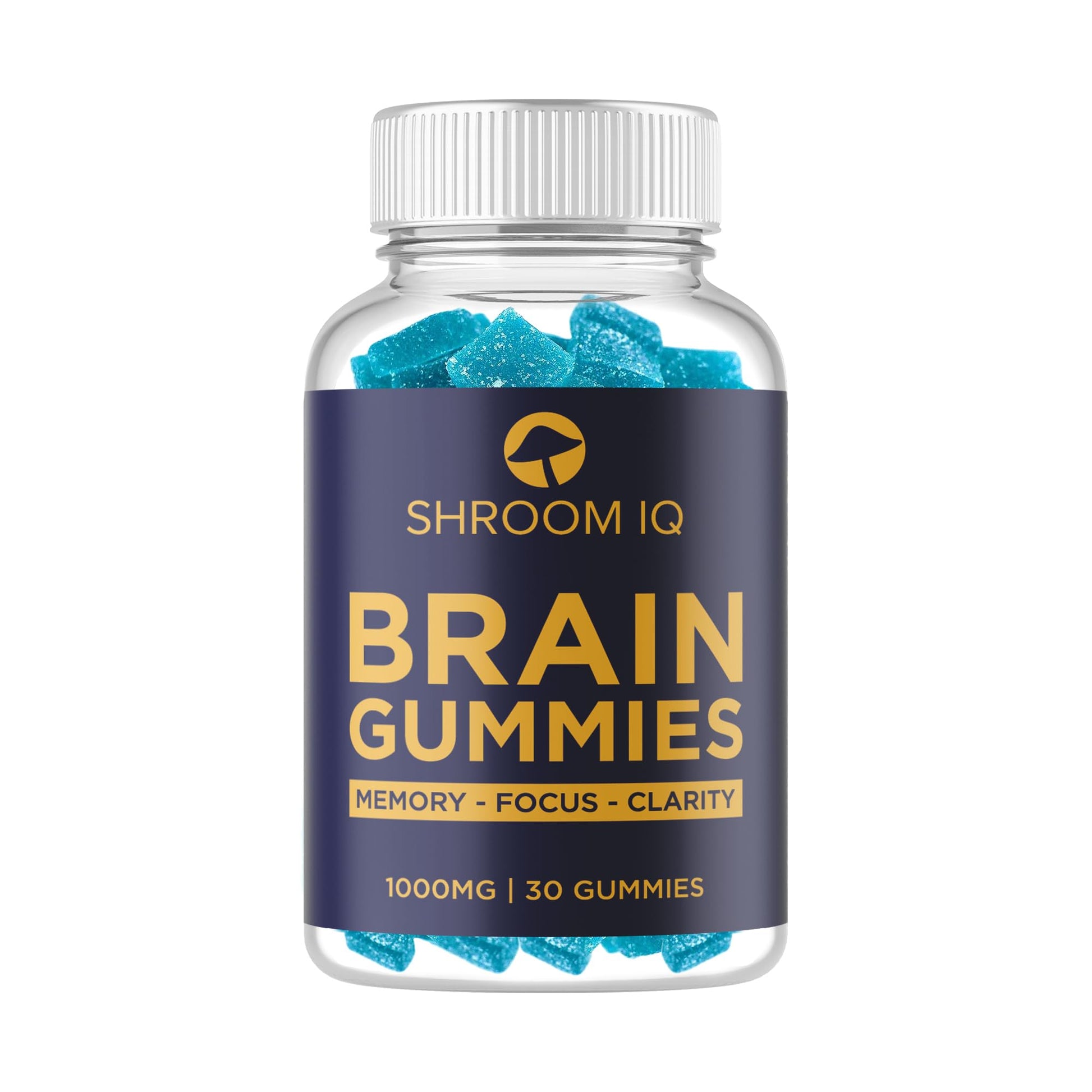 Shroom IQ Brain Supplements for Memory and Focus Gummies, 30-count