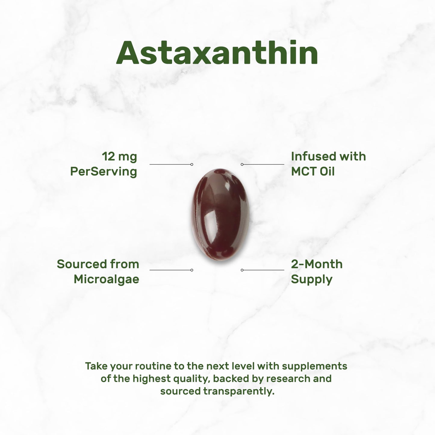 DEAL SUPPLEMENT Astaxanthin 12 mg Per Serving Softgels, 120 Count