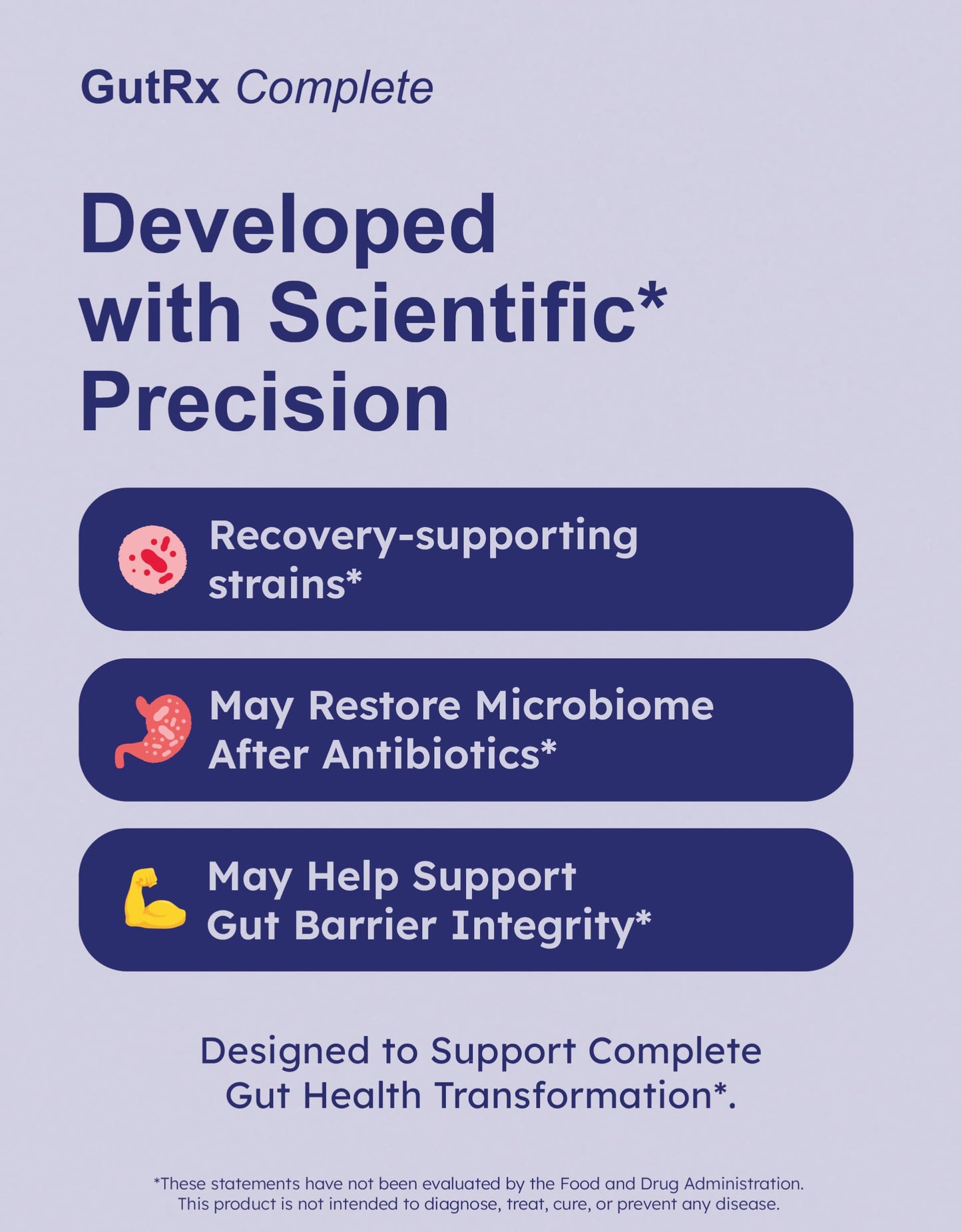 GutRx Complete Probiotic, Prebiotic, Postbiotic, GLP-1 Alternative with Akkermansia & Christensenella for Gas, Bloating, Gut Barrier & Microbiome Support, 78 Billion CFU, Enteric-Coated, 90 Capsules