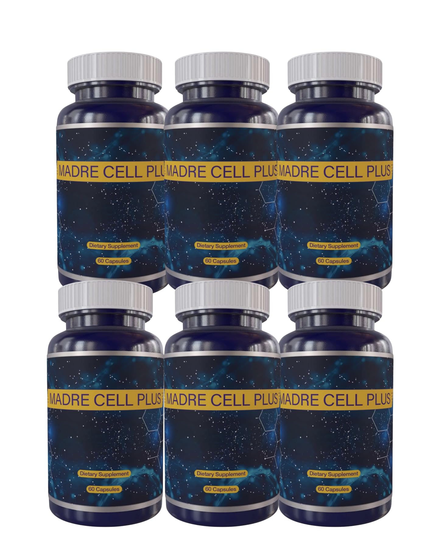 Generic Celulas Madres Stem Cell Blue Algae AFA Capsules, 6 Bottles