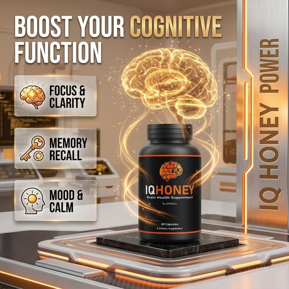 SPRESSO IQ Honey Supplement Pills for Daily Wellness Capsules 300