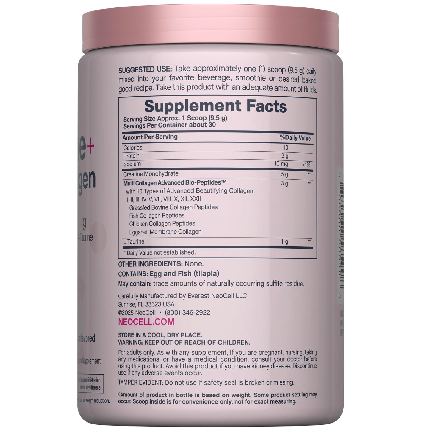 NeoCell Creatine Monohydrate Powder 10 oz