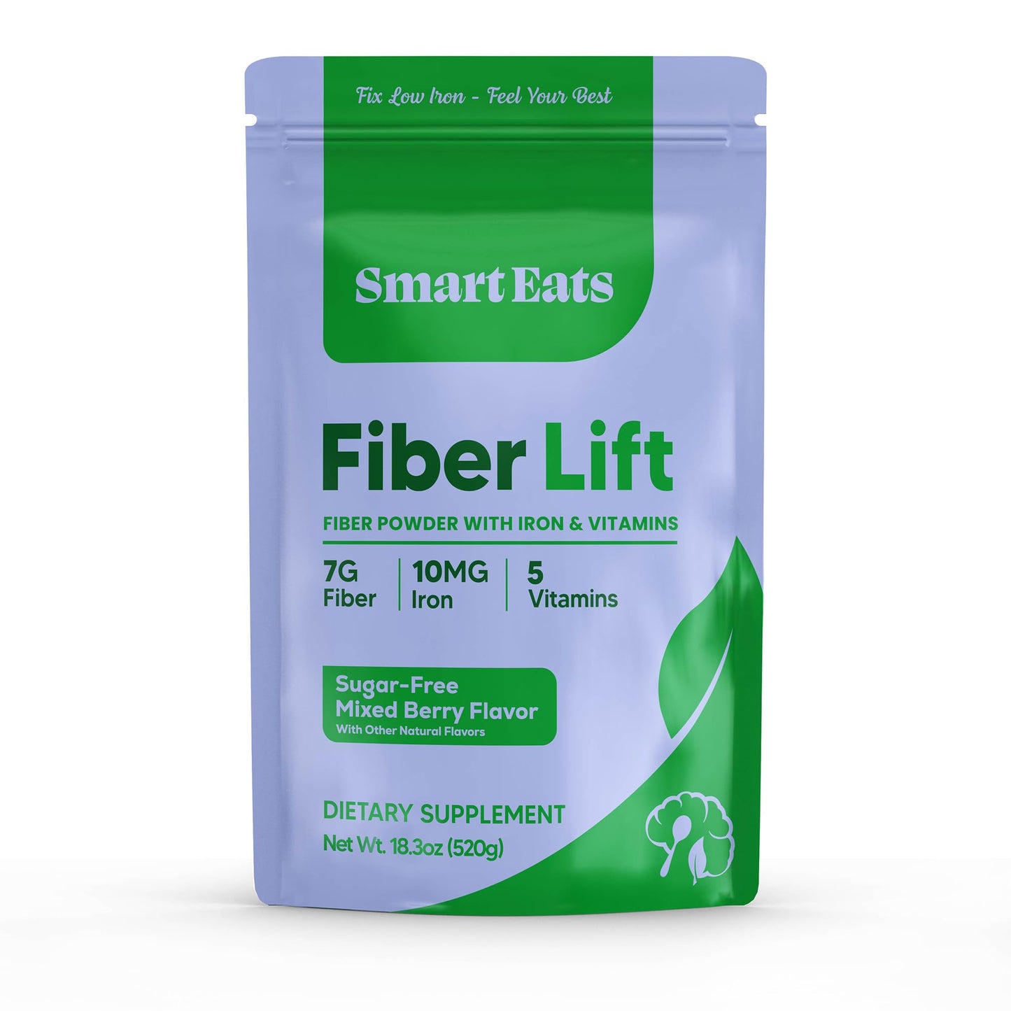 Smart Eats Fiber Lift Psyllium Husk Powder 18.3 oz