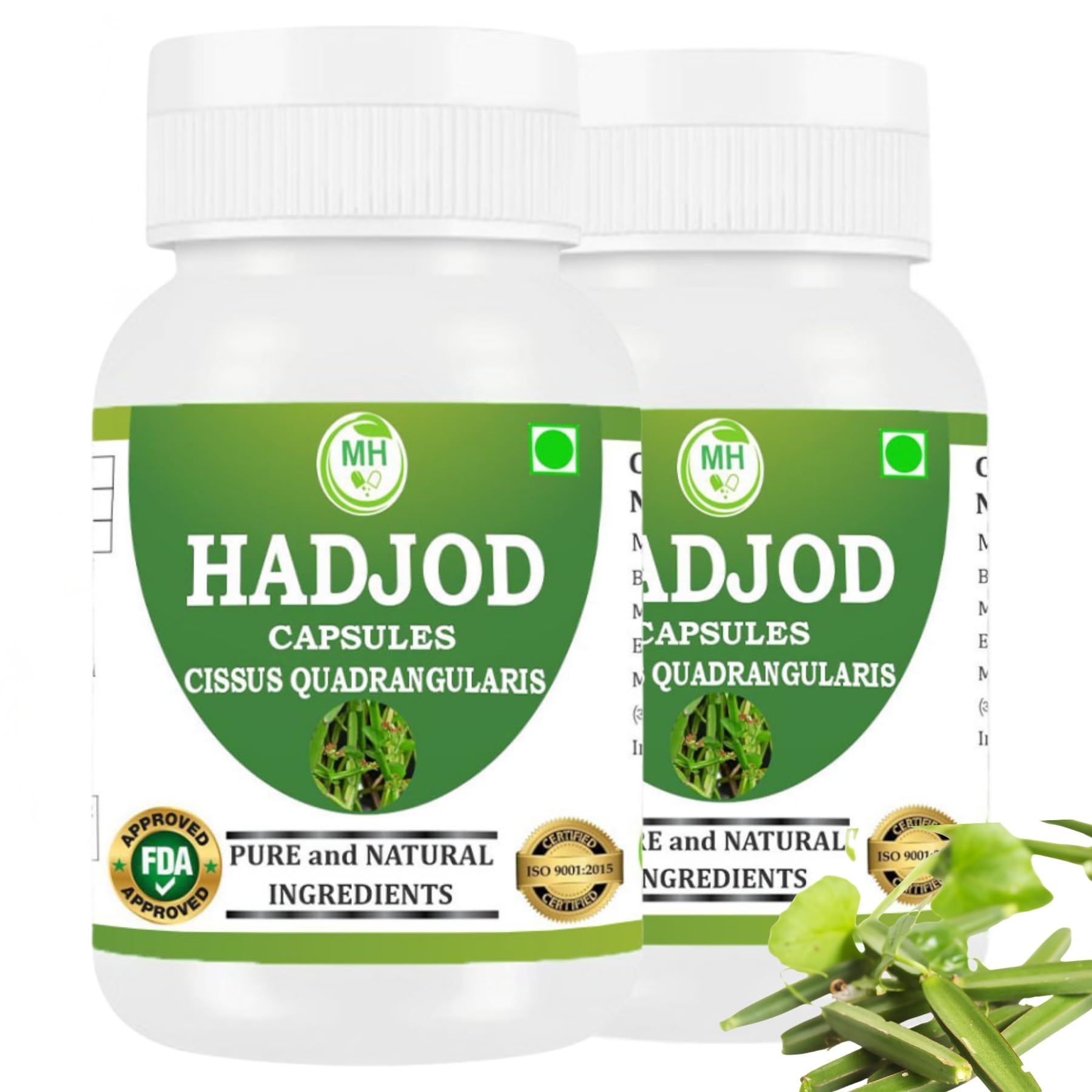 Morsan Healthcare Hadjod (Cissus Quadrangularis) Capsules 120 Count